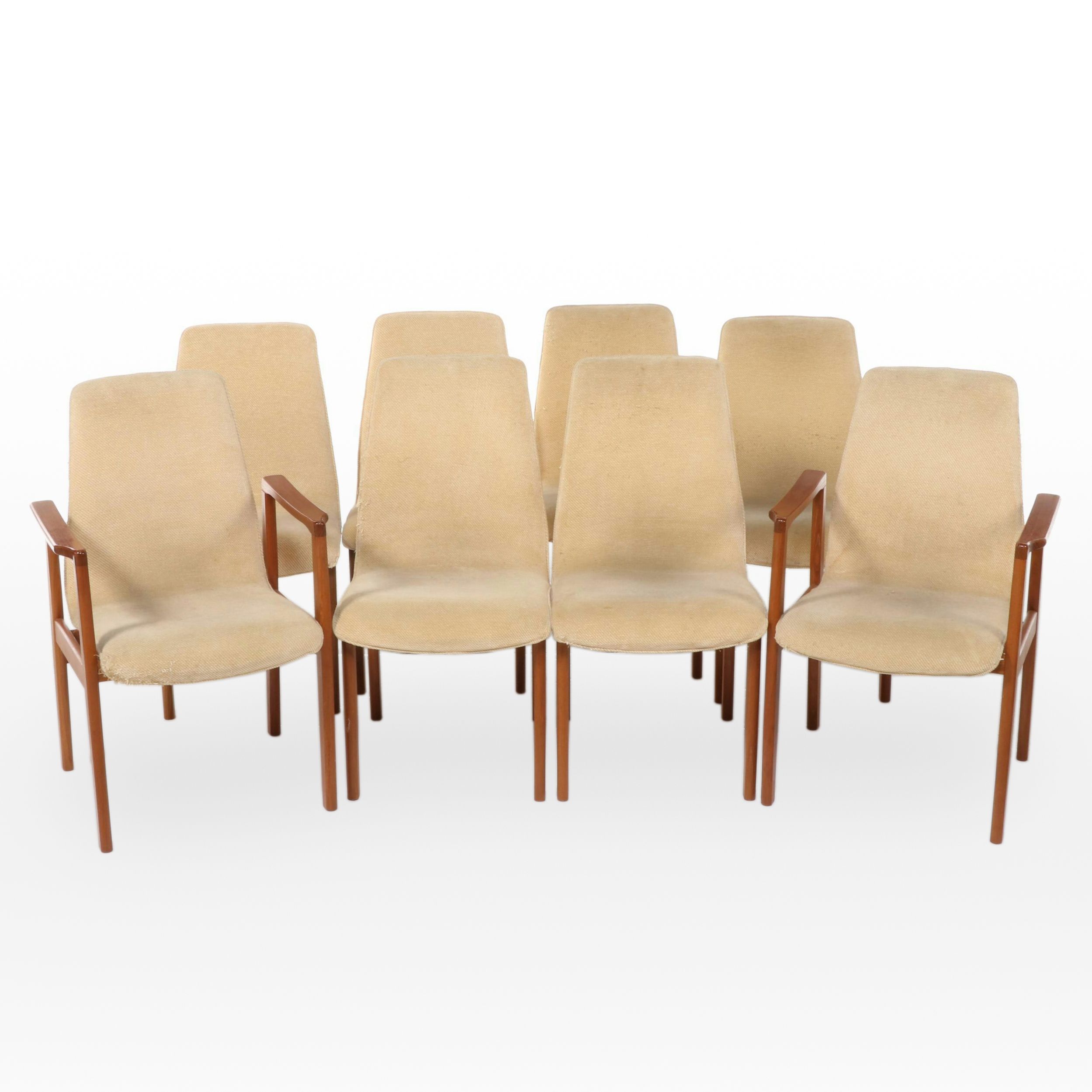 Eight Hugo Frandsen for Spøttrup Stolfabrik Teak Dining Chairs, Circa 1960
