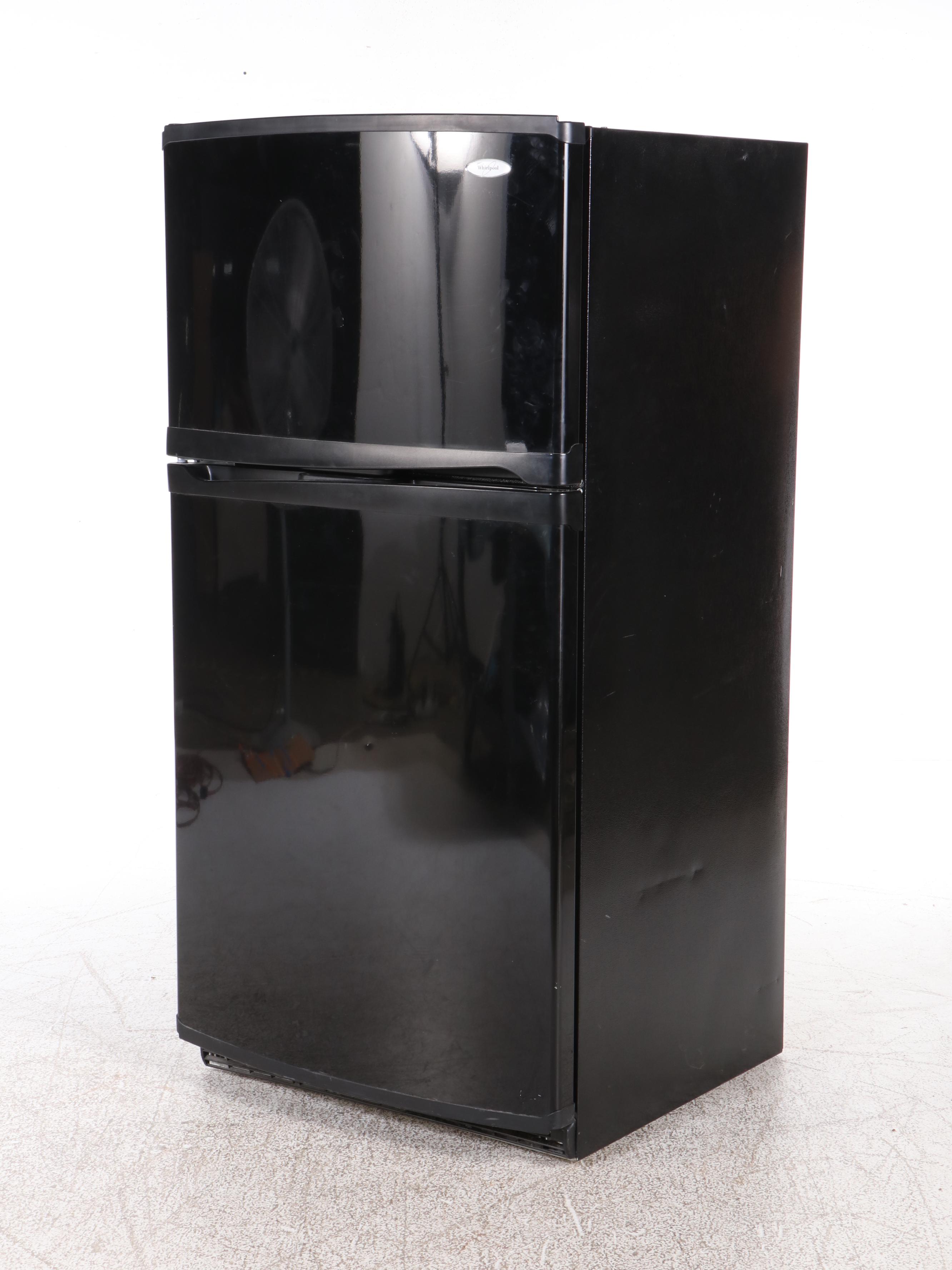 Whirlpool Black Freestanding Top Freezer Refrigerator