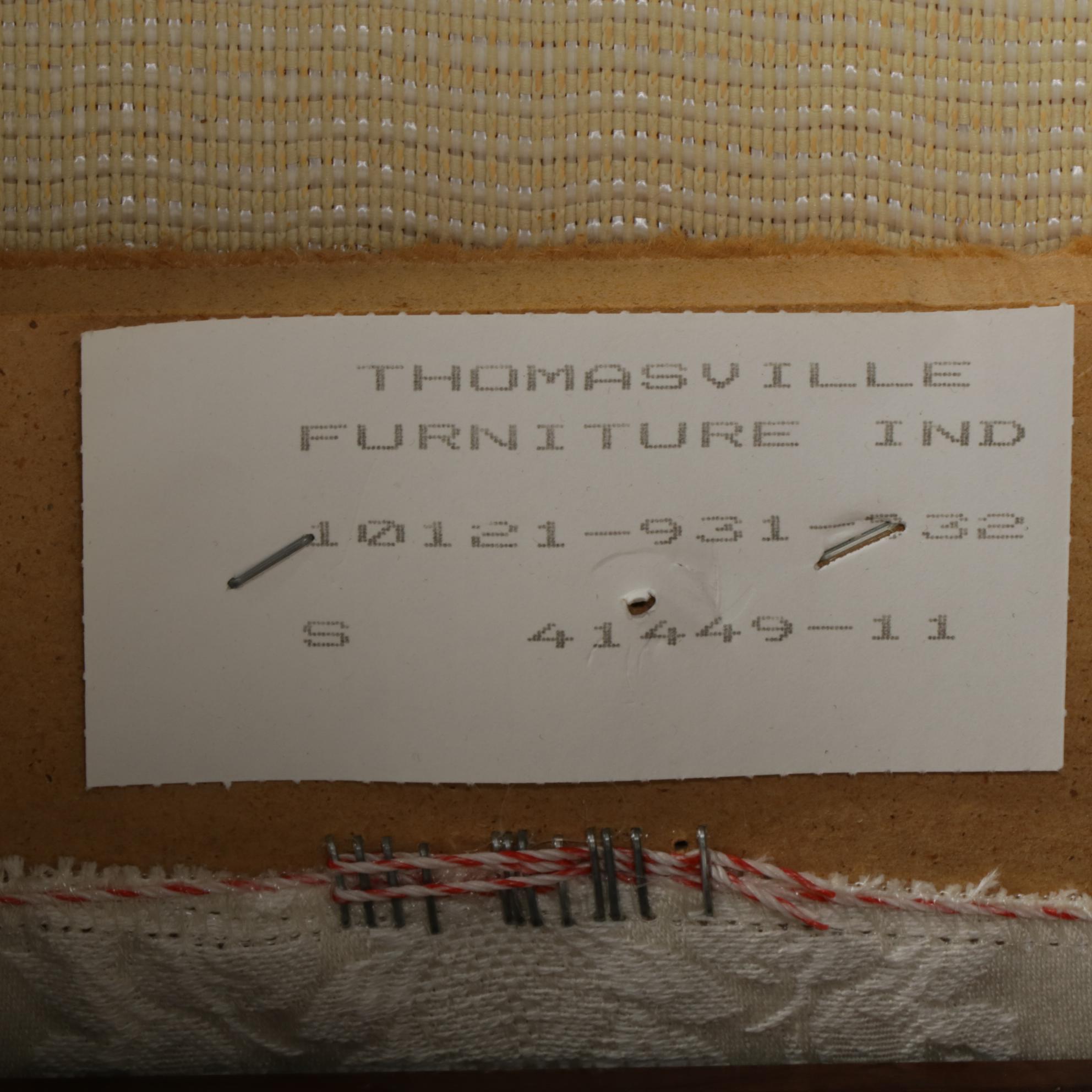 Thomasville Queen Anne Style Dining Table with Six Chairs, Late 20th