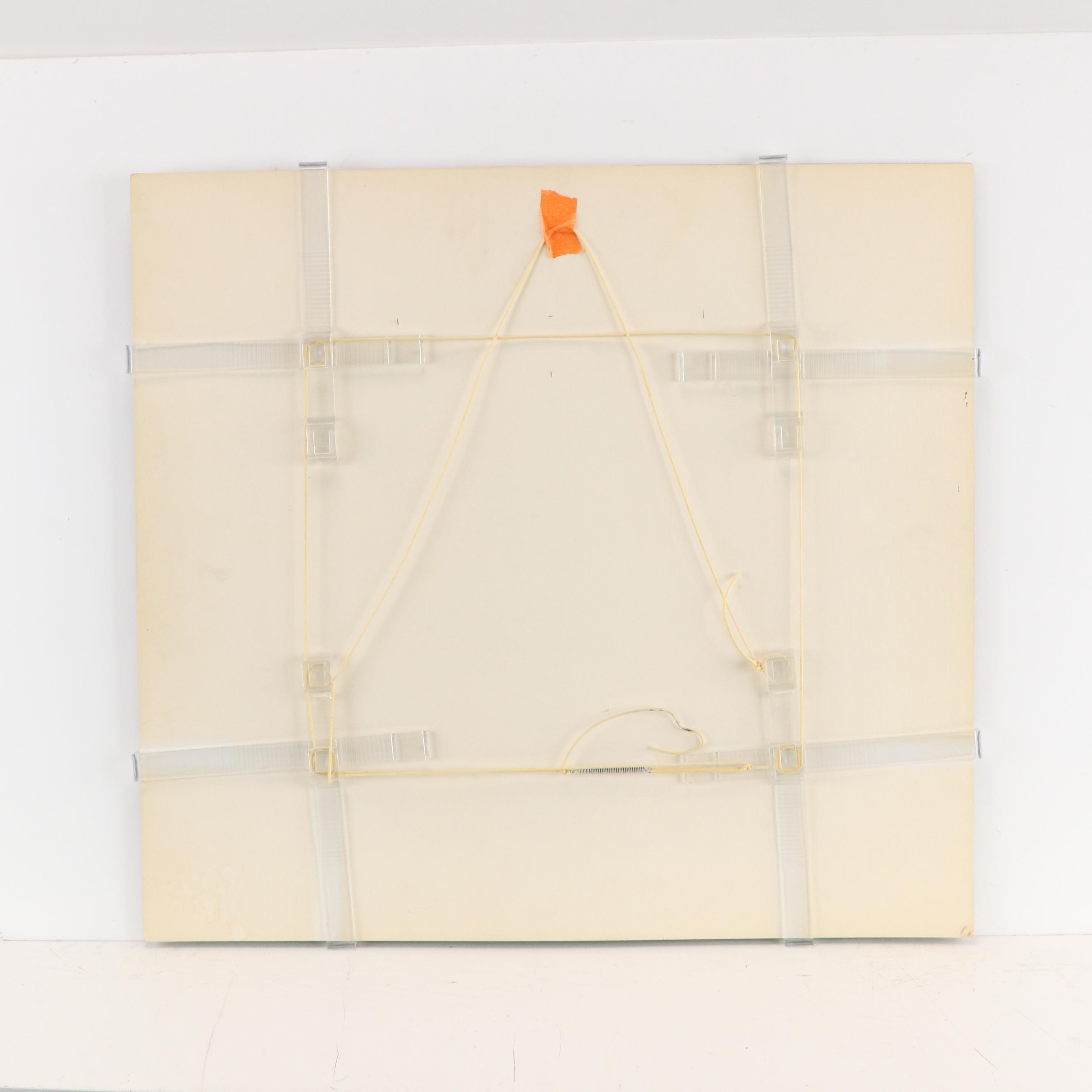 Landscape Mixed Media Drawing, 1980