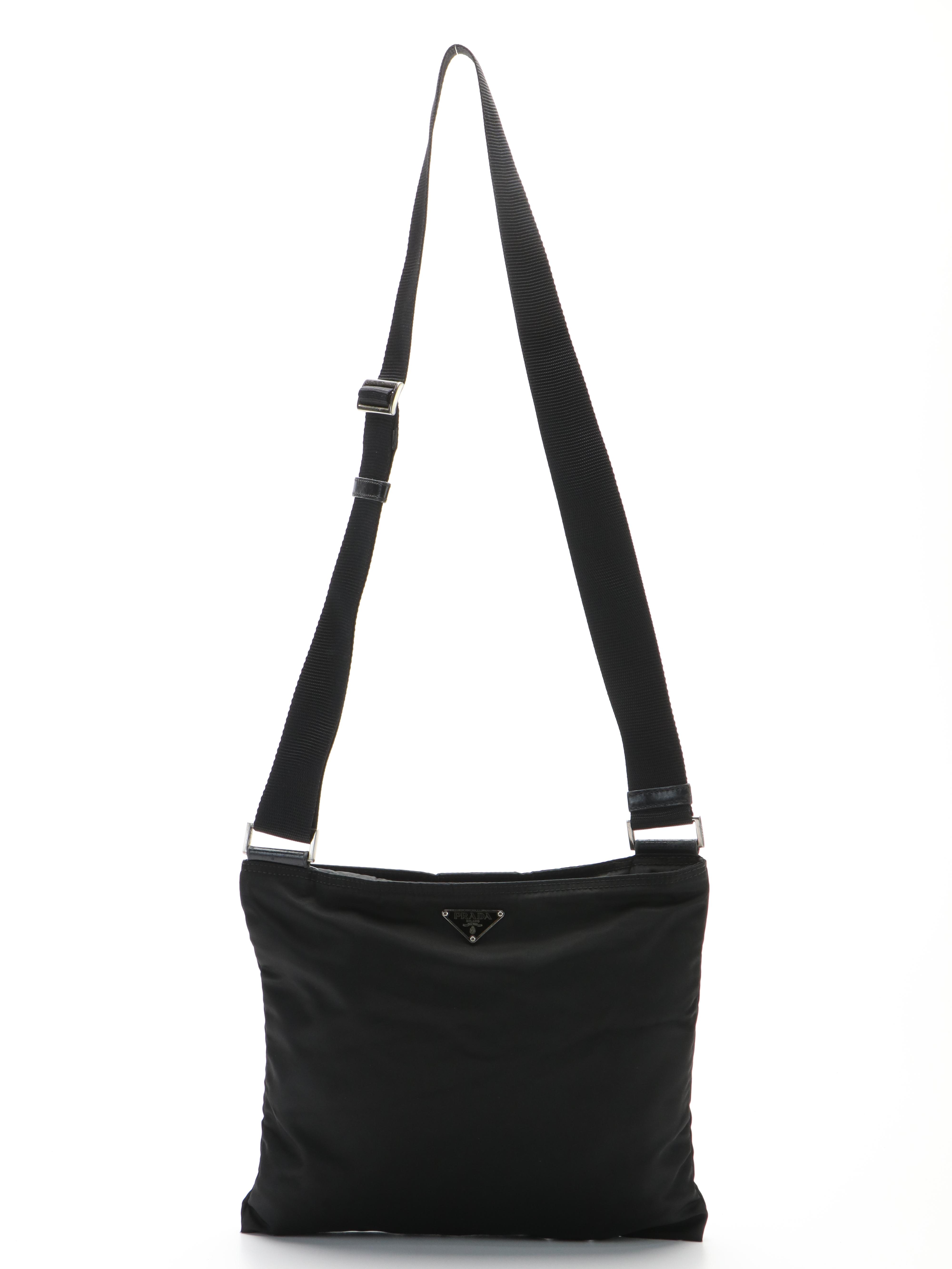 Prada Black Tessuto Nylon Crossbody Bag