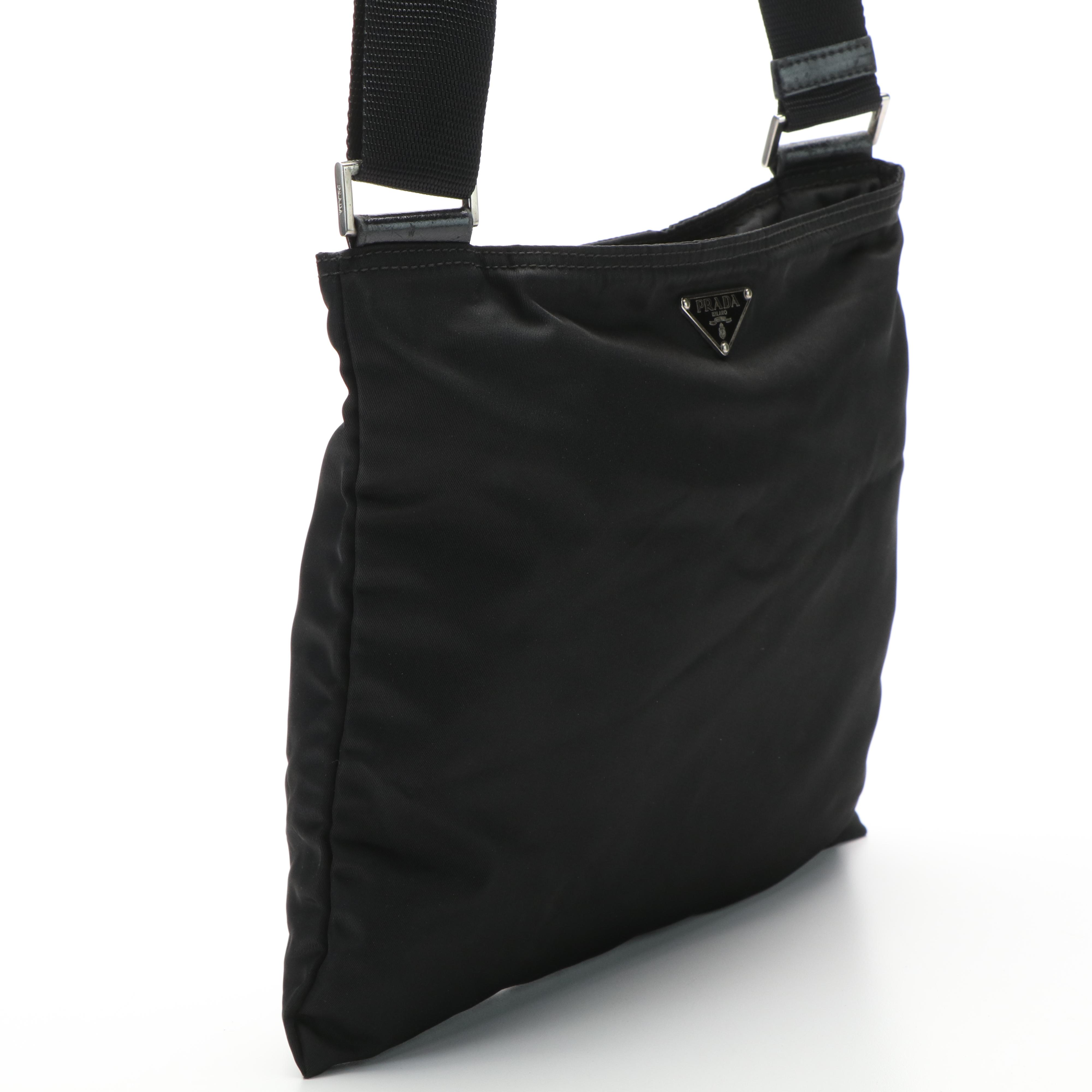Prada Black Tessuto Nylon Crossbody Bag