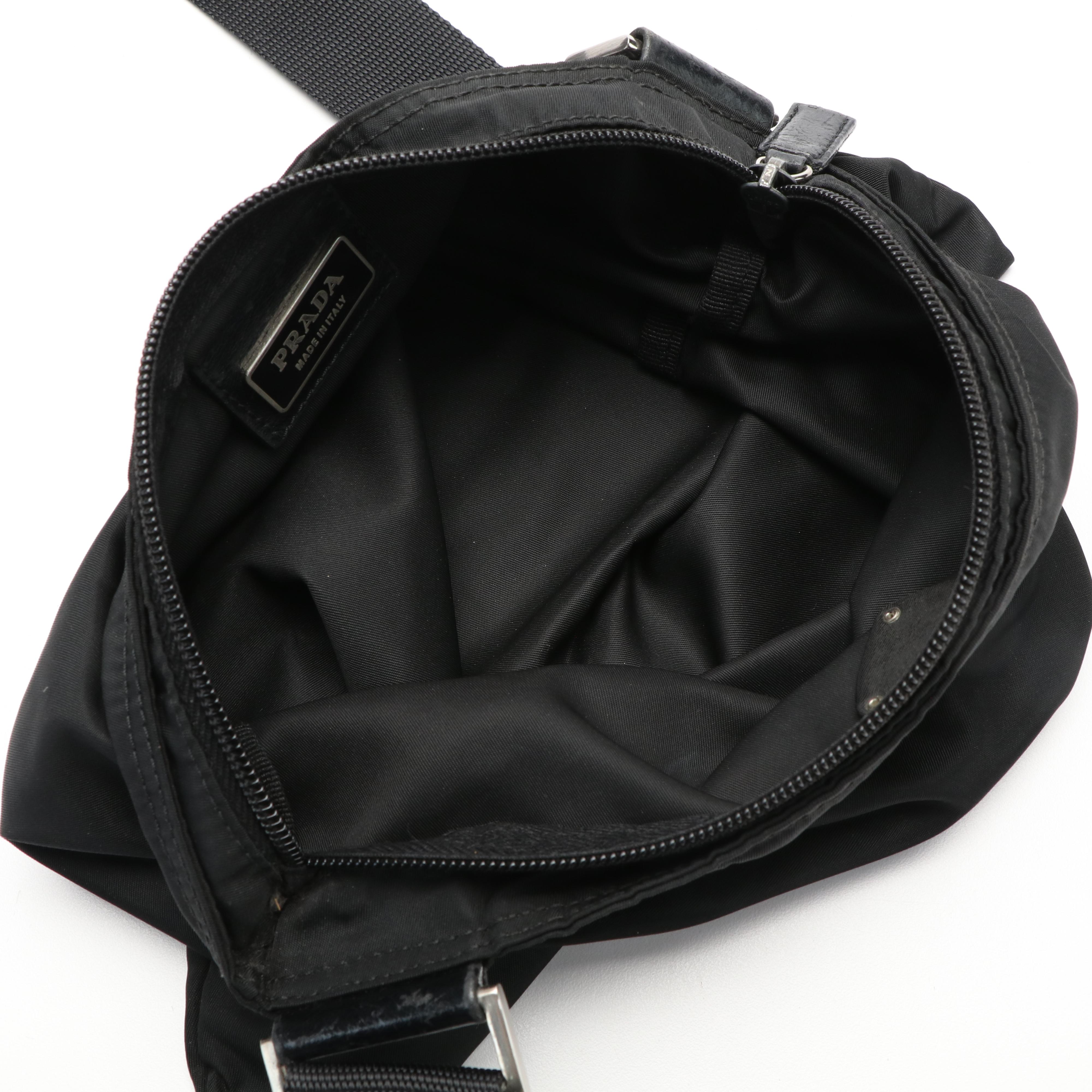 Prada Black Tessuto Nylon Crossbody Bag
