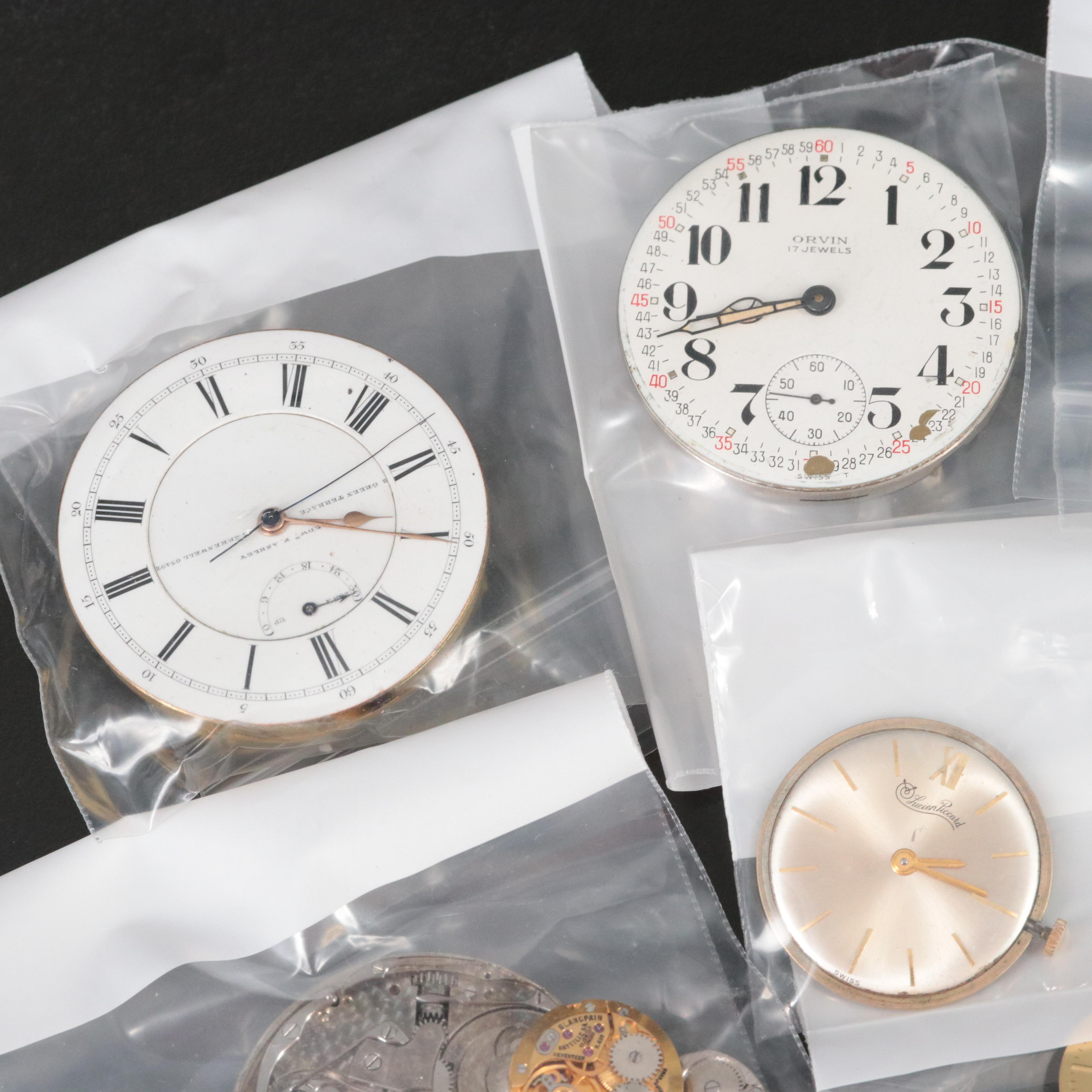 Lot of Vintage and Antique Mechanical Watch Movements for Parts