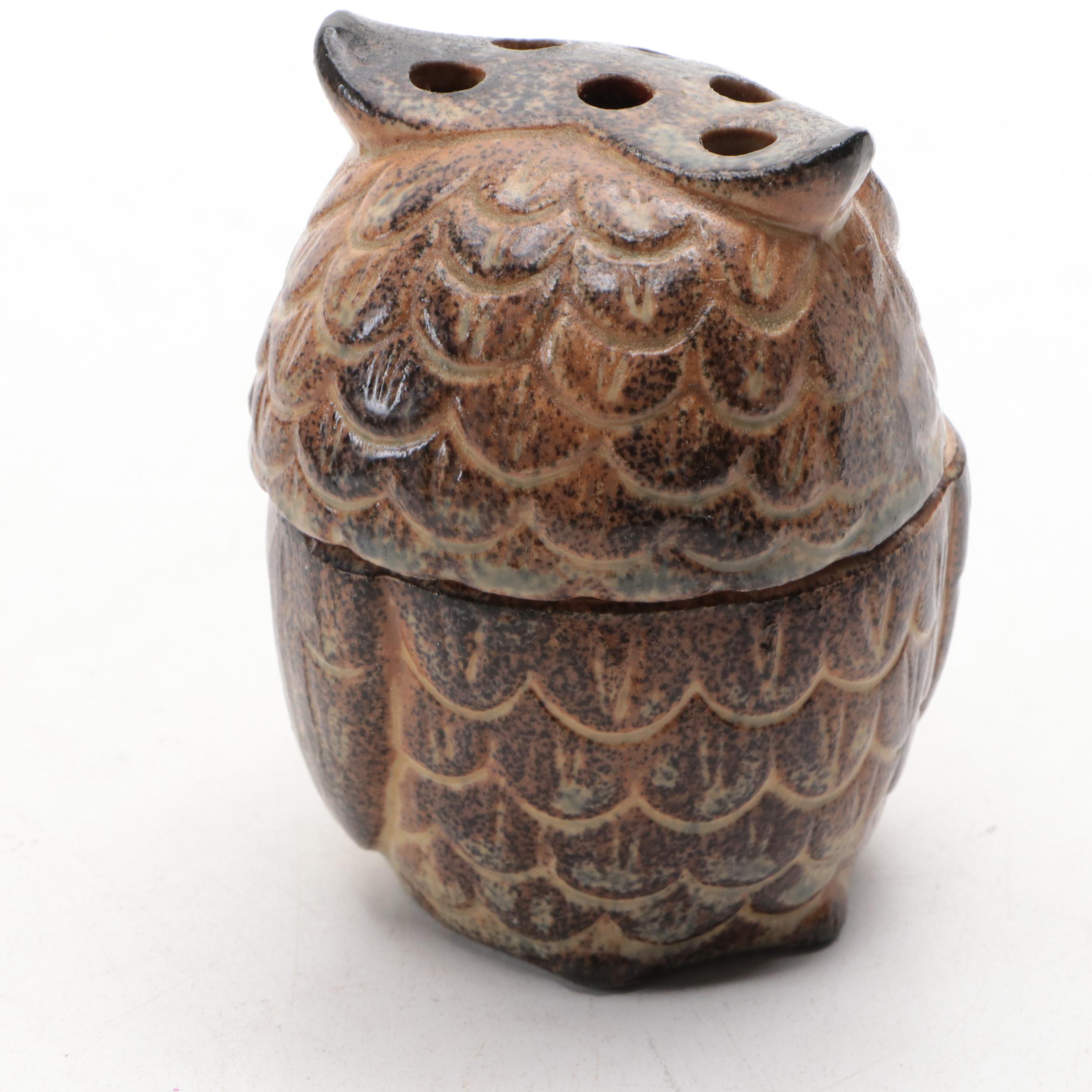 Owl-Themed Wall Hangings with Cast Iron Owl Trivets and Ceramic Incense Burner