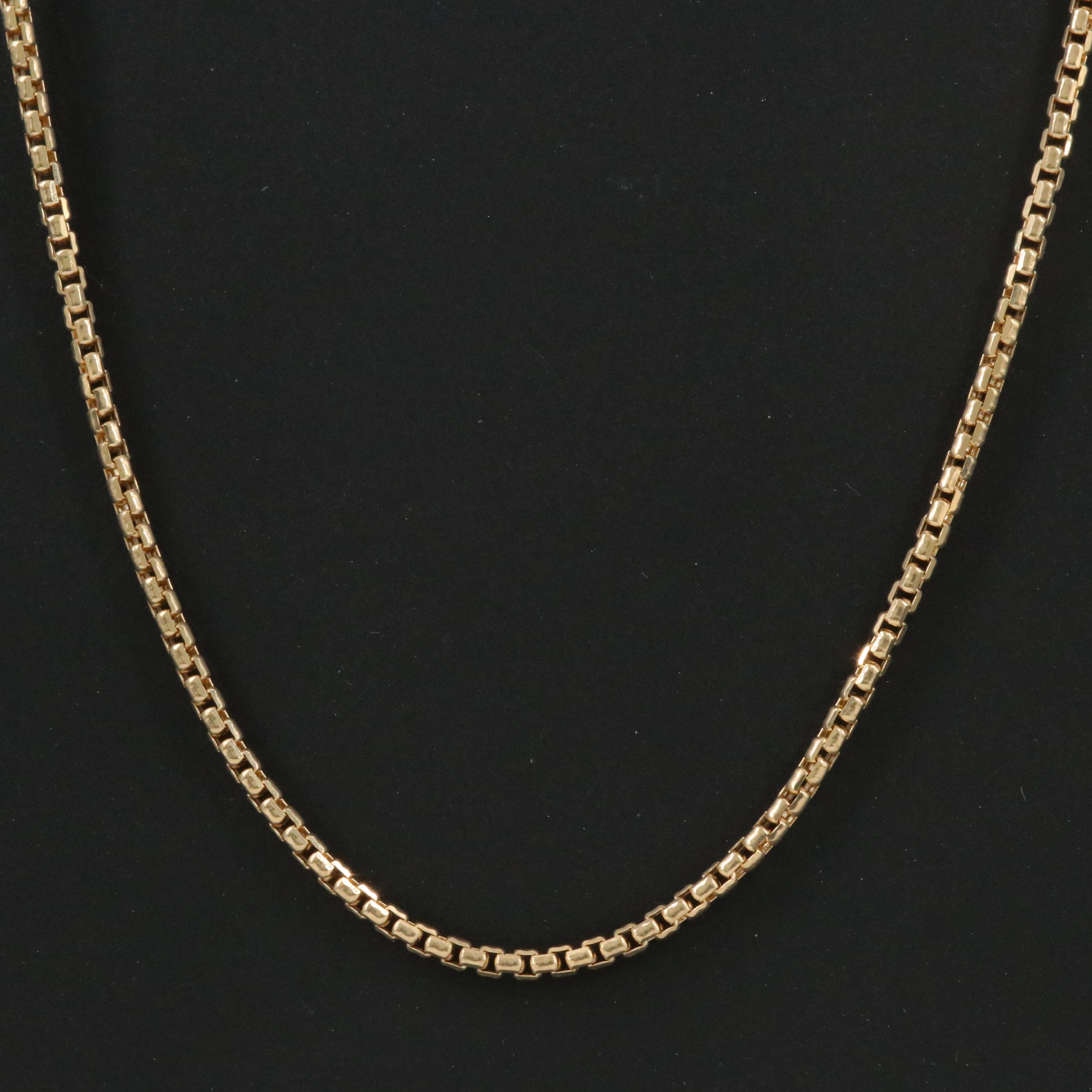 14K Box Chain Necklace