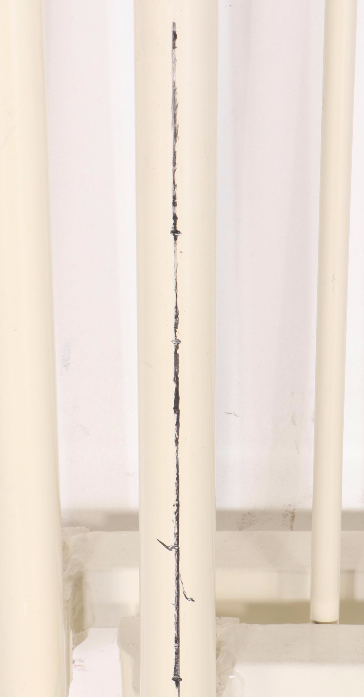 Brass Beds of Virginia Painted Cast Metal Twin Bed Frames with Brass Finials