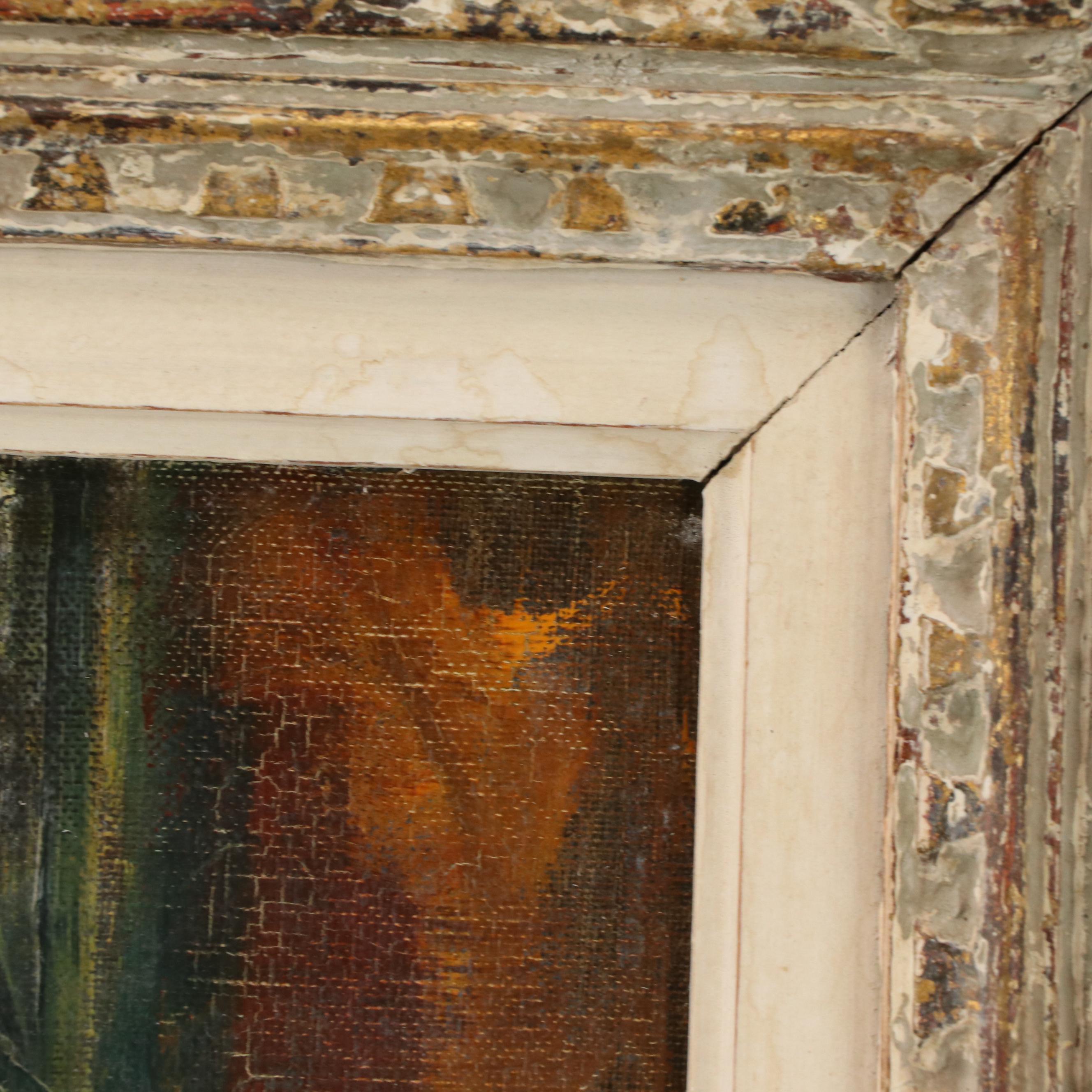 Jean Calogero Modernist Oil Painting of Child, Mid-20th Century