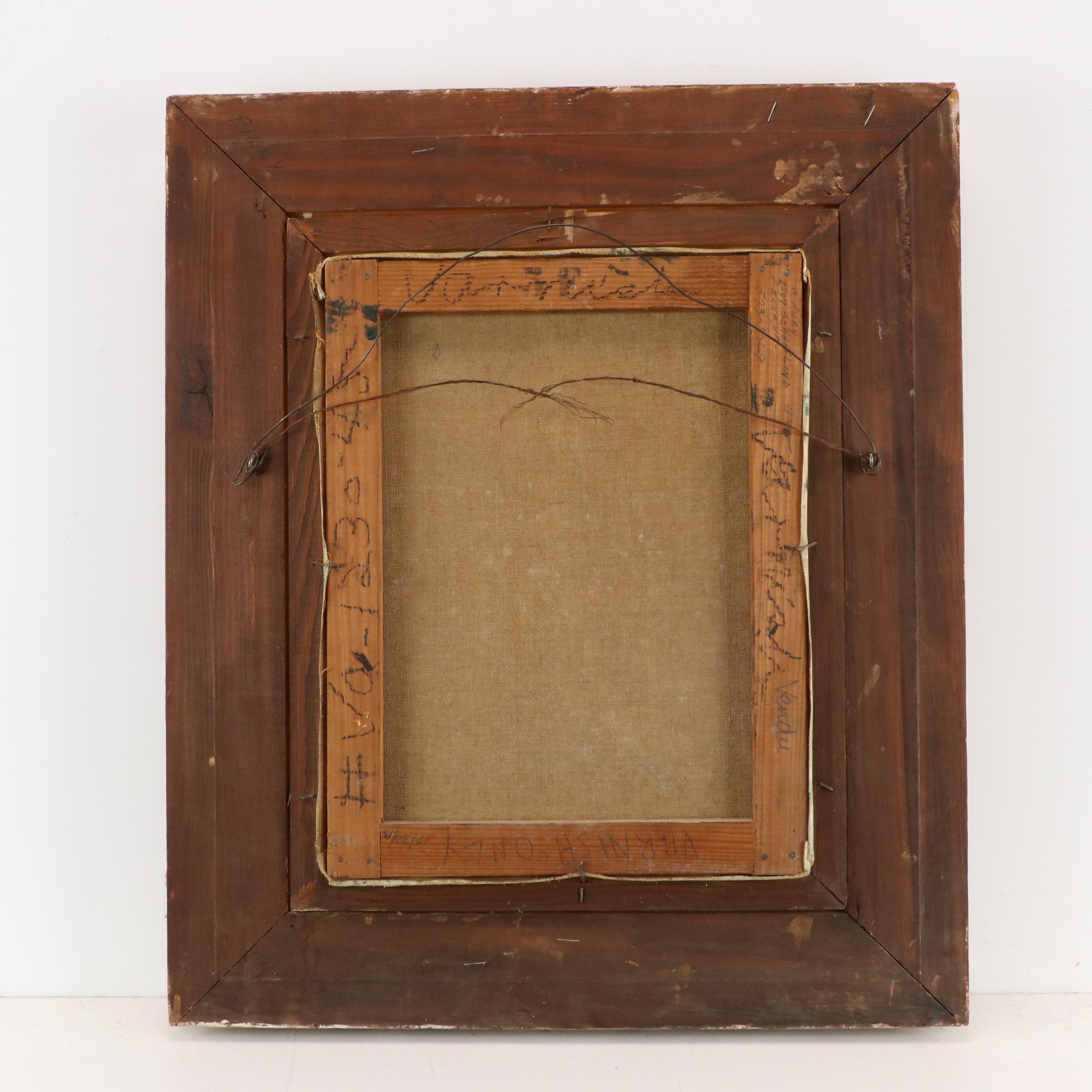 Jean Calogero Modernist Oil Painting of Child, Mid-20th Century