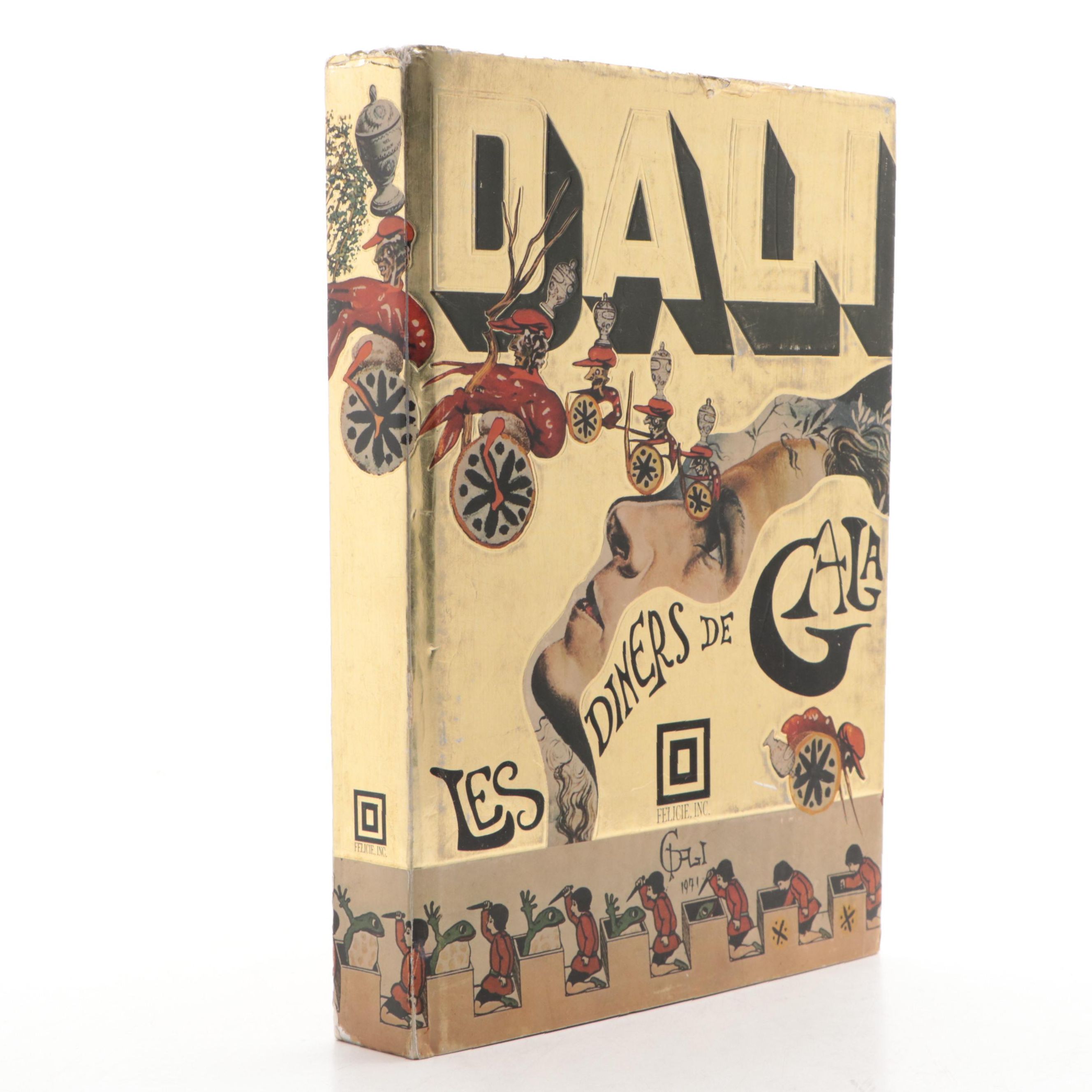 Illustrated First Edition "Les dîners de Gala" by Salvador Dalí, 1973