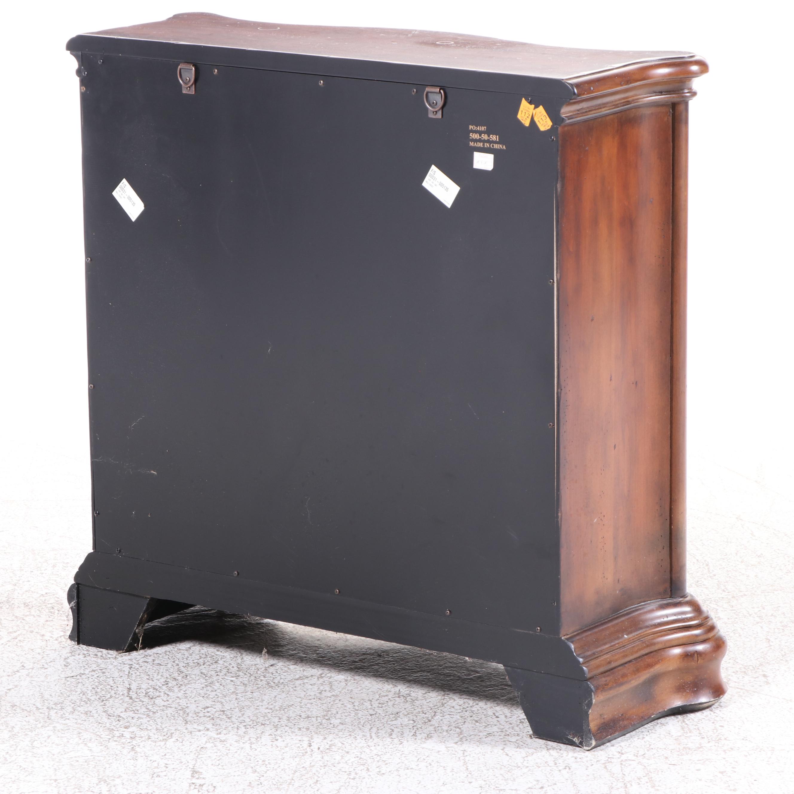 Hooker Furniture "Seven Seas" Cherrywood & Paint-Decorated Console Cabinet