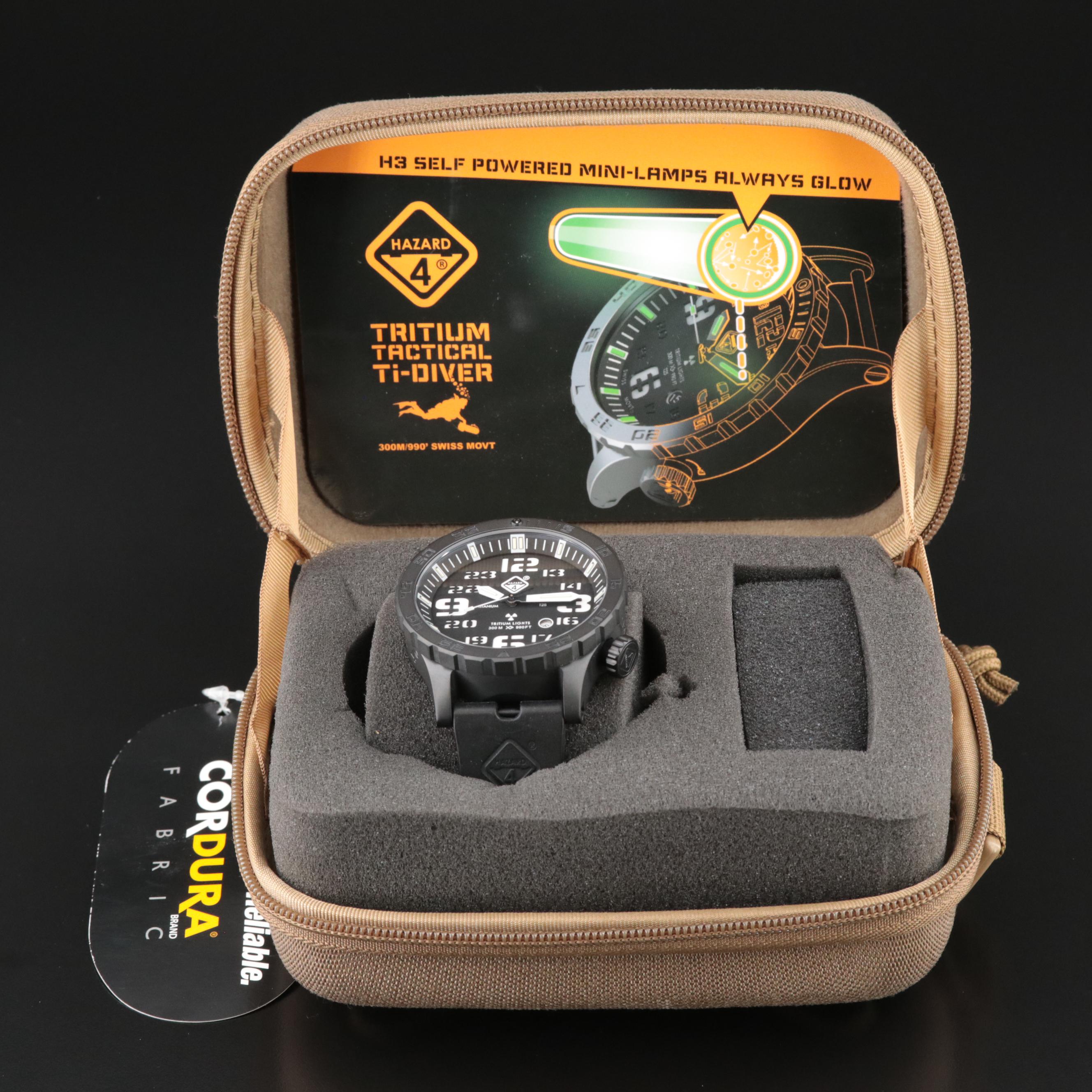 Hazard 4 Heavy Water Diver Tritium Quartz Watch