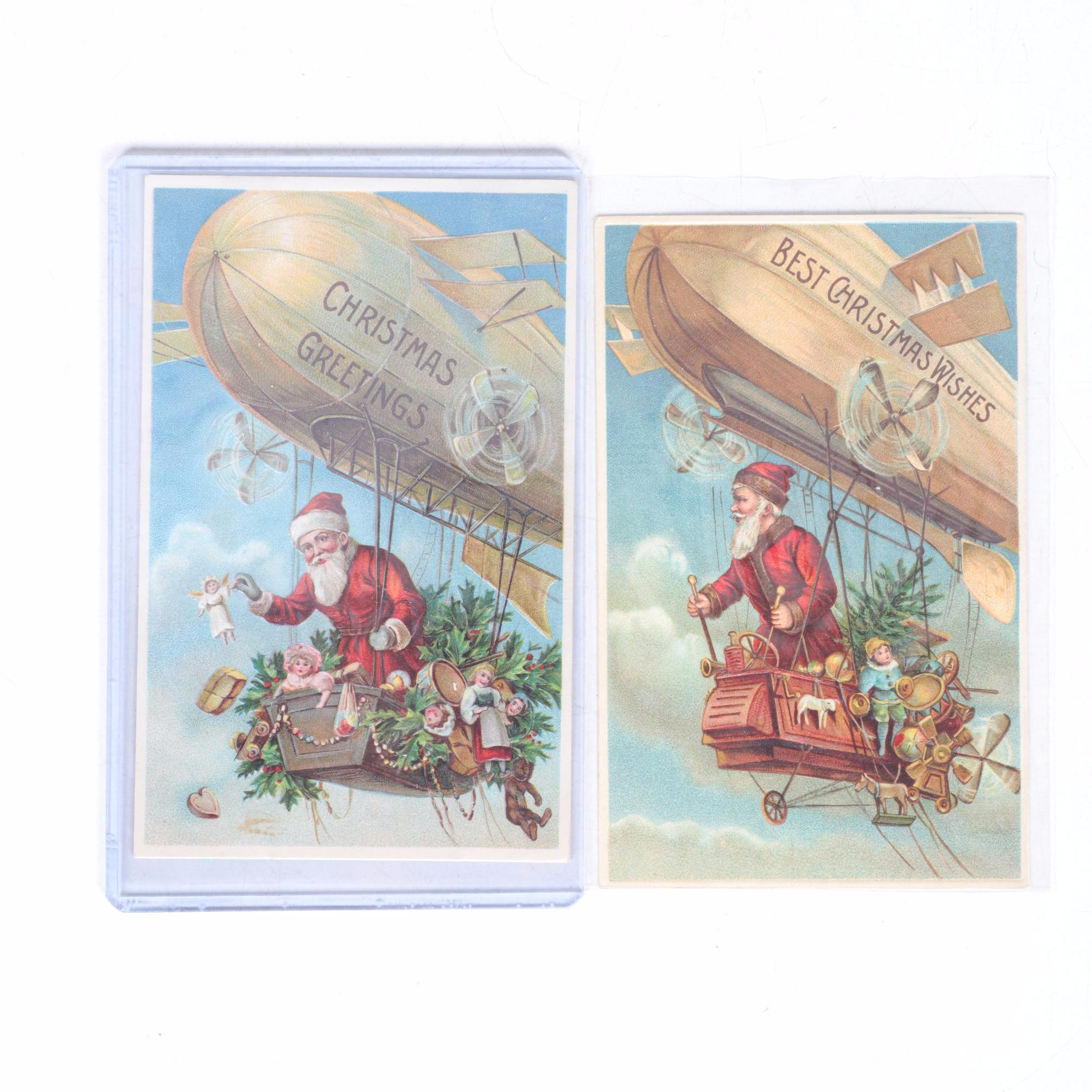 Antique Christmas Postcard Collection, Many Embossed, From Germany & USA