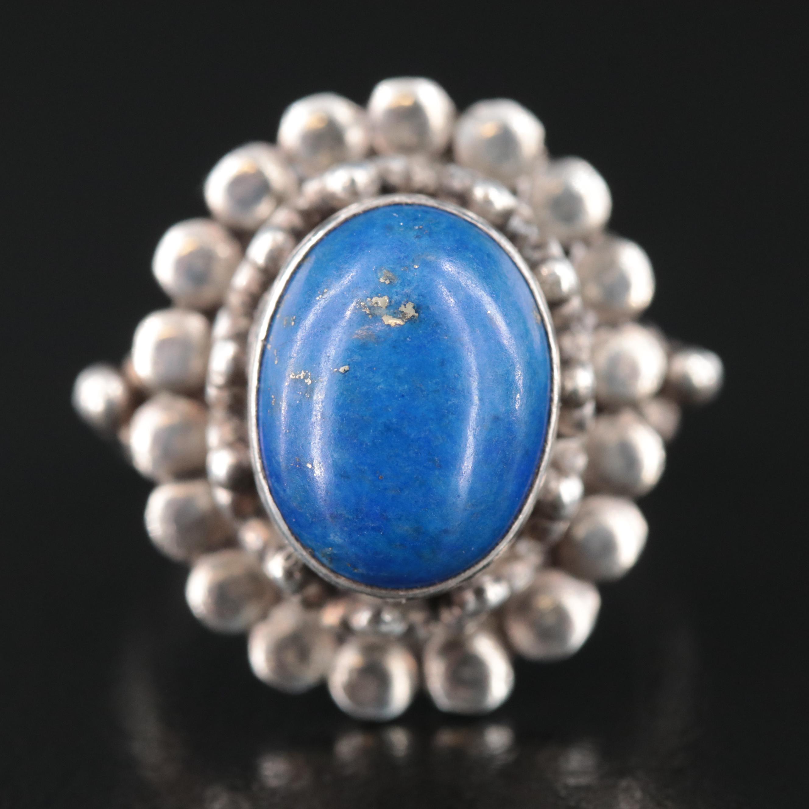 Sterling Lapis Lazuli Ring