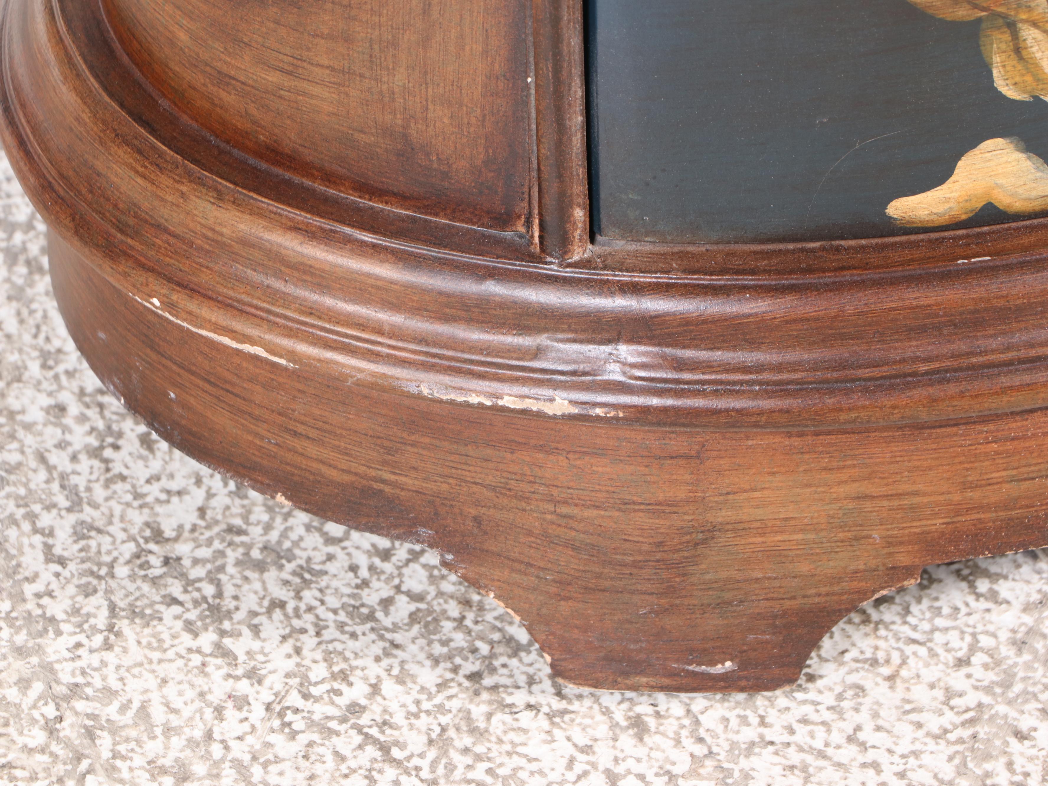 Stein World "Ophelia" Floral-Decorated Three-Drawer Chairside Chest