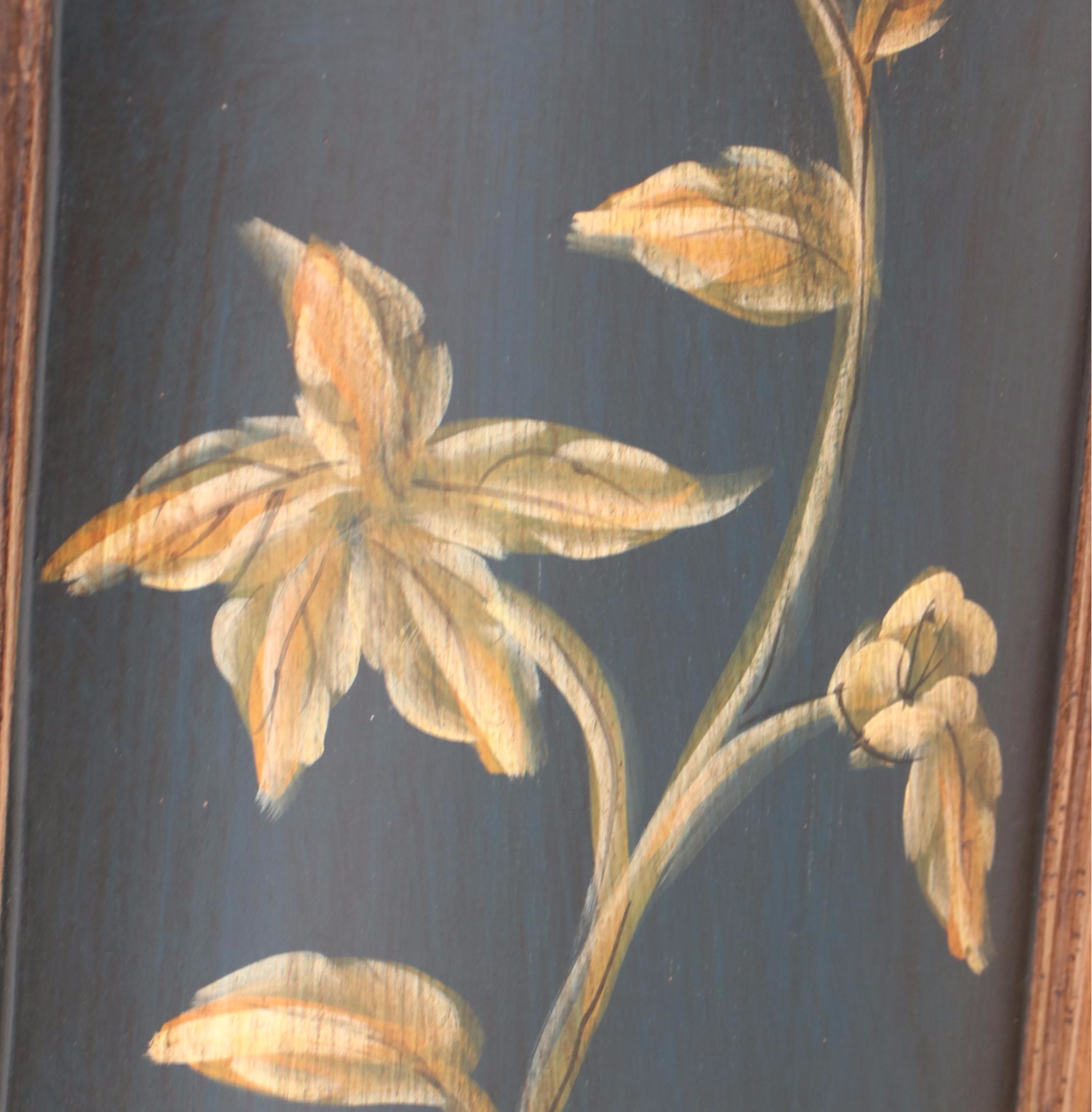 Stein World "Ophelia" Floral-Decorated Three-Drawer Chairside Chest