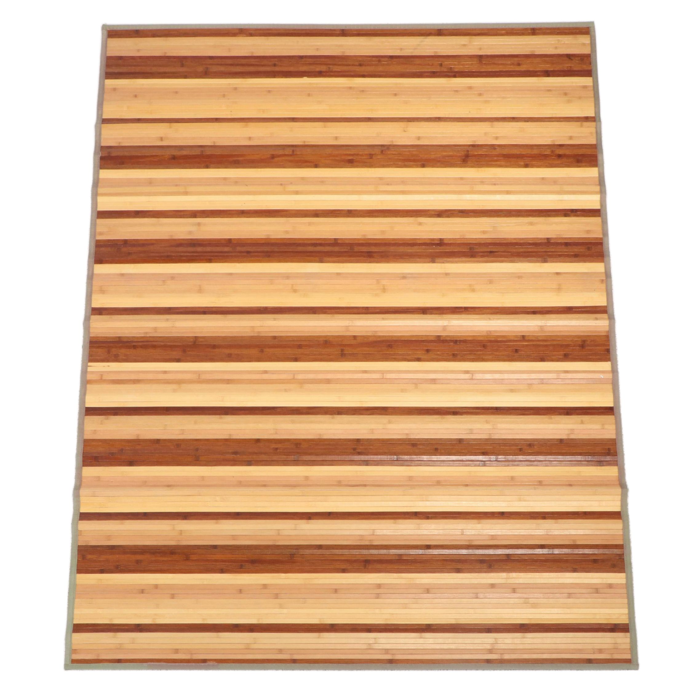 5' x 8' Machine Made Japanese Bamboo Area Rug