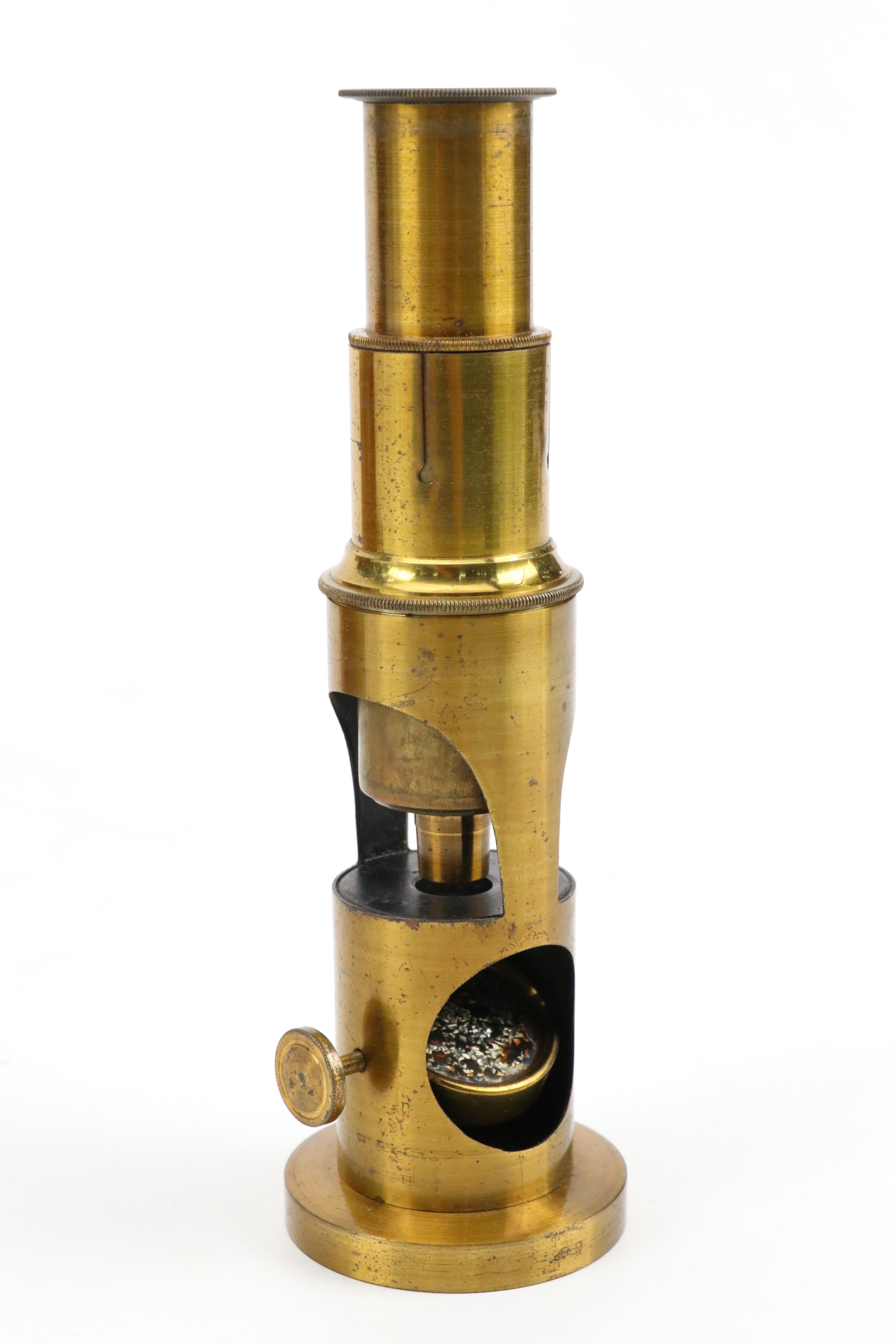 J. & W. E. Archbutt Opticians English Brass Microscope