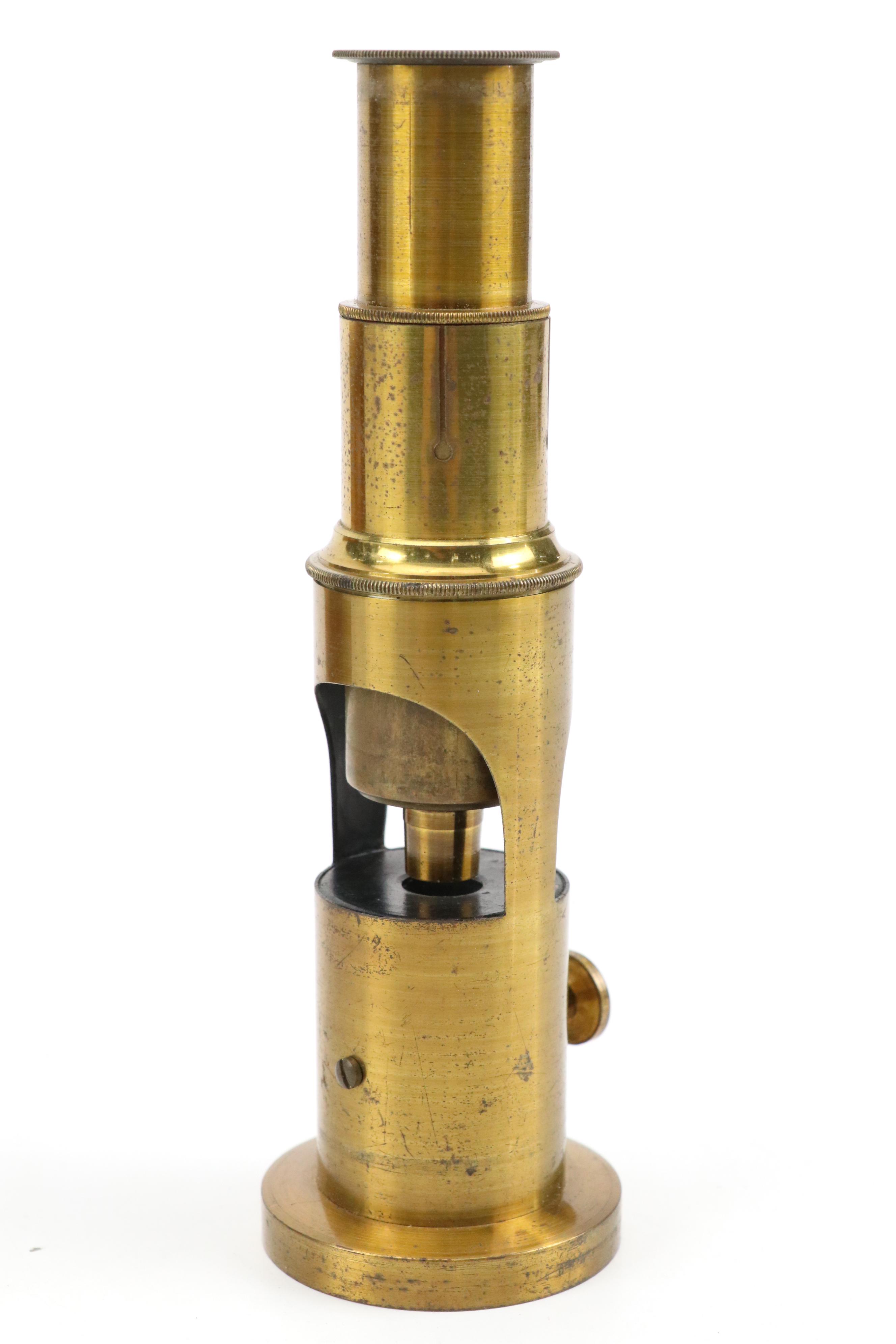 J. & W. E. Archbutt Opticians English Brass Microscope