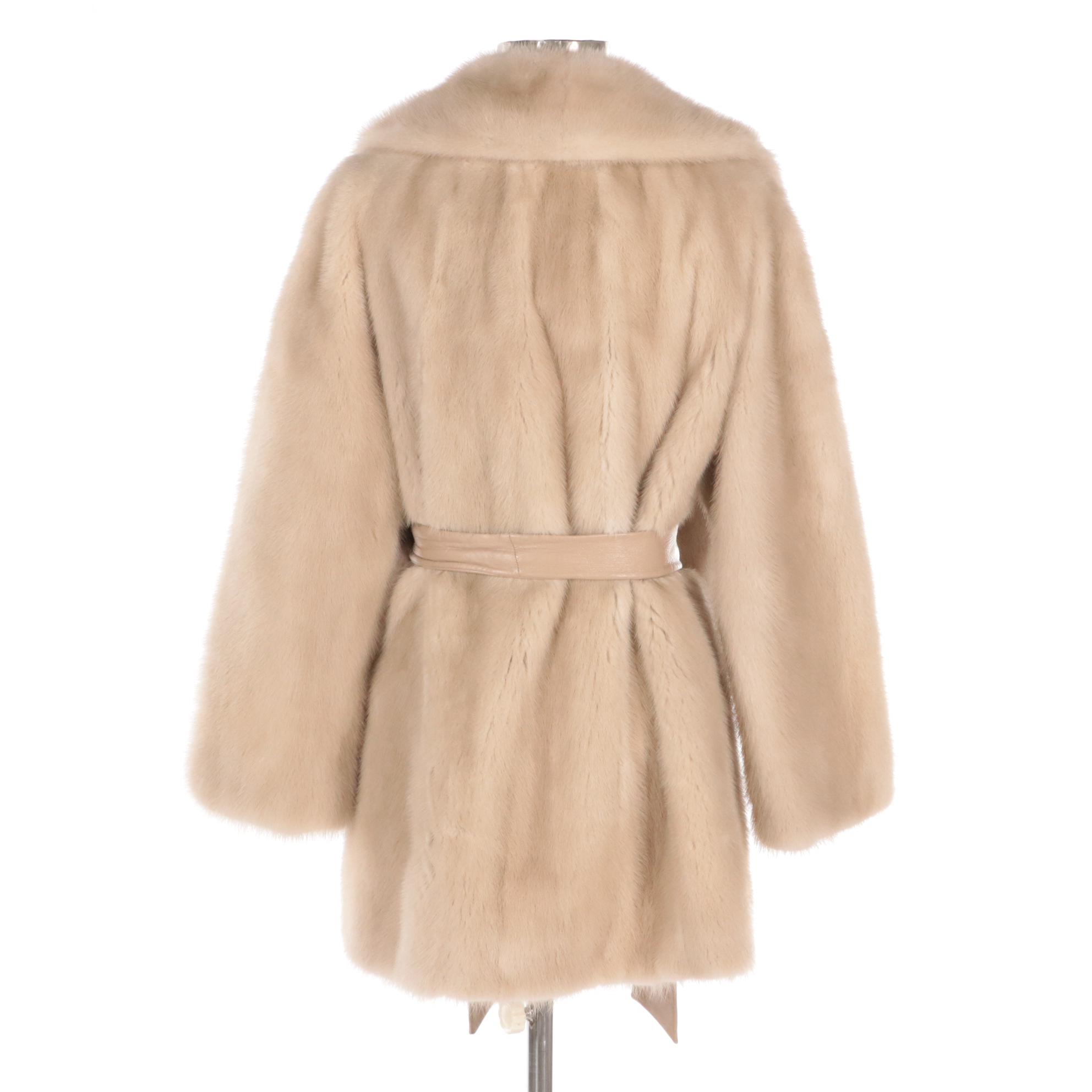 Platinum Mink Fur Stroller Coat from Fettner-Friedman Furs