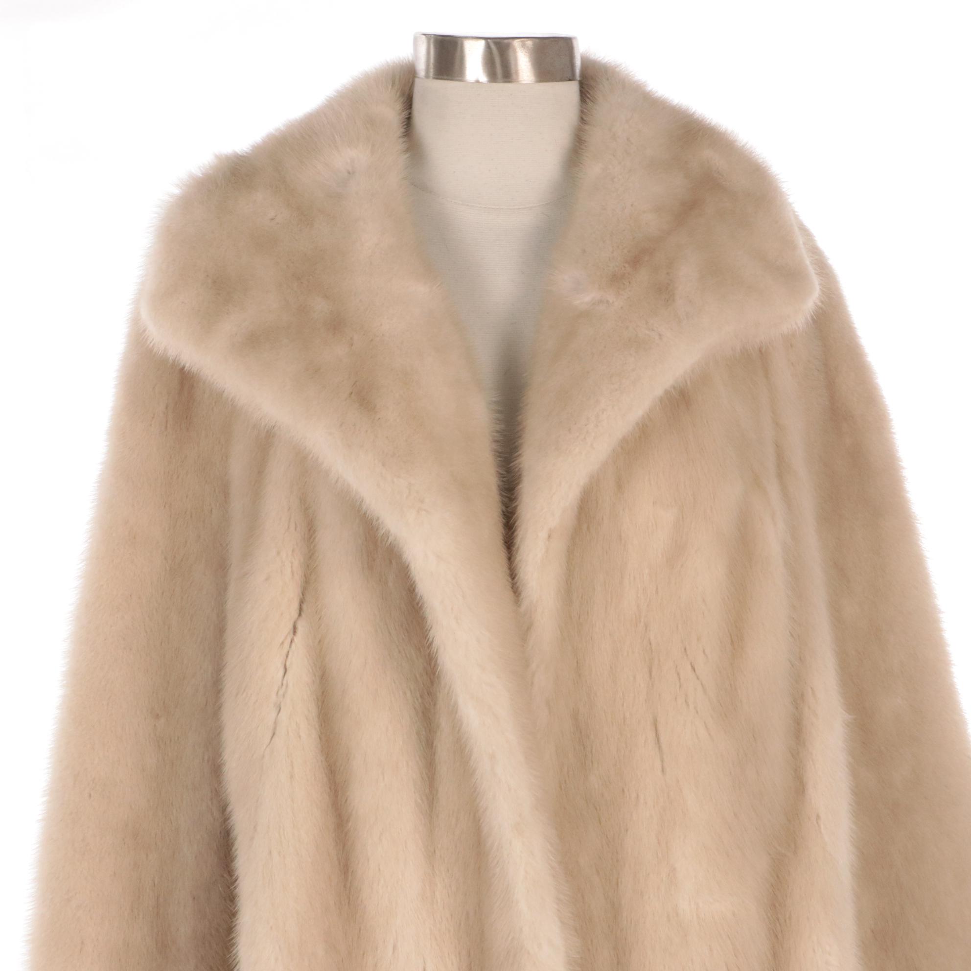 Platinum Mink Fur Stroller Coat from Fettner-Friedman Furs