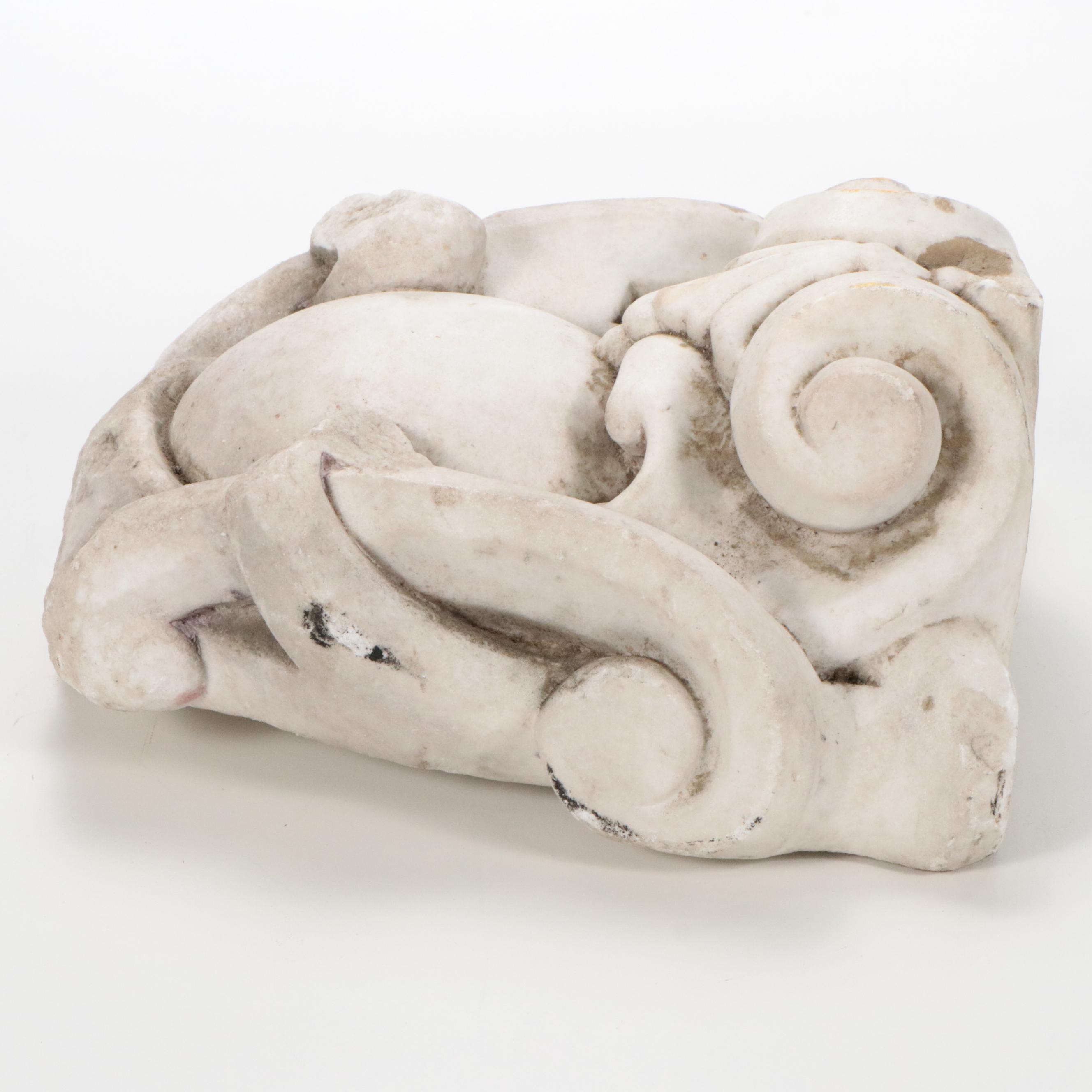 Architectural White Marble Fireplace Element Everything But The House