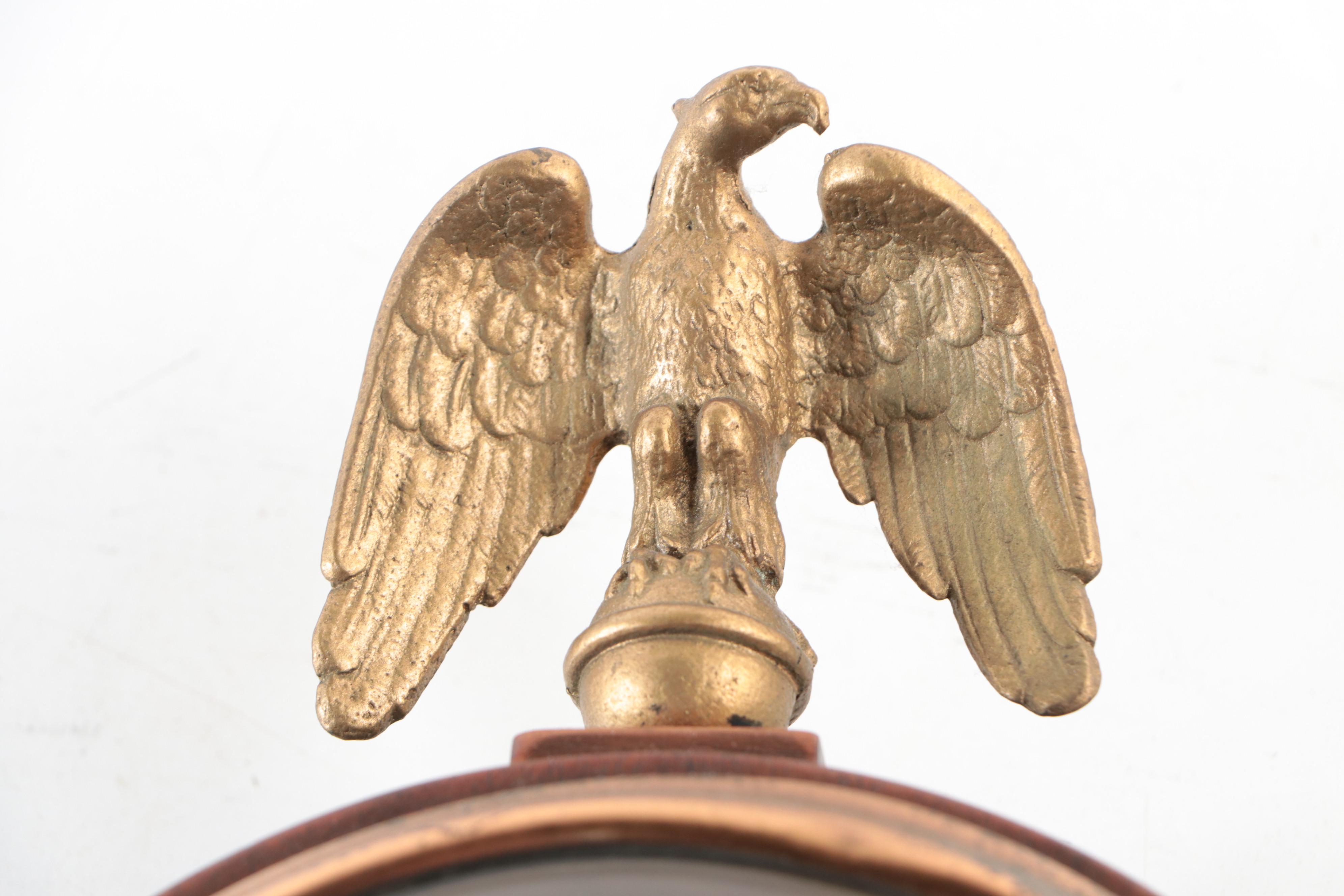 Seth Thomas Wooden and Reverse Painted Glass Banjo Clock, Early 20th Century