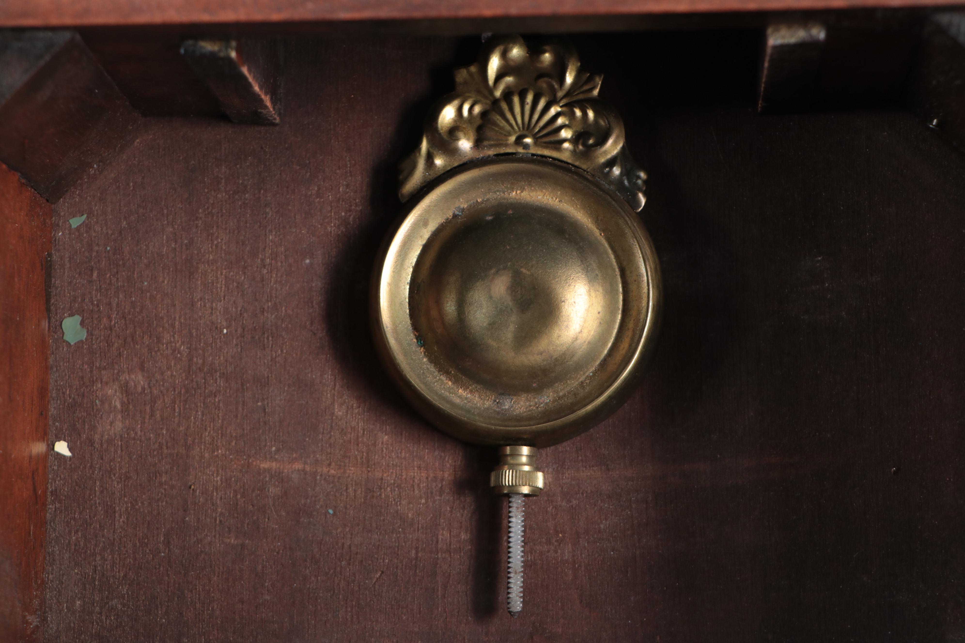 Seth Thomas Wooden and Reverse Painted Glass Banjo Clock, Early 20th Century