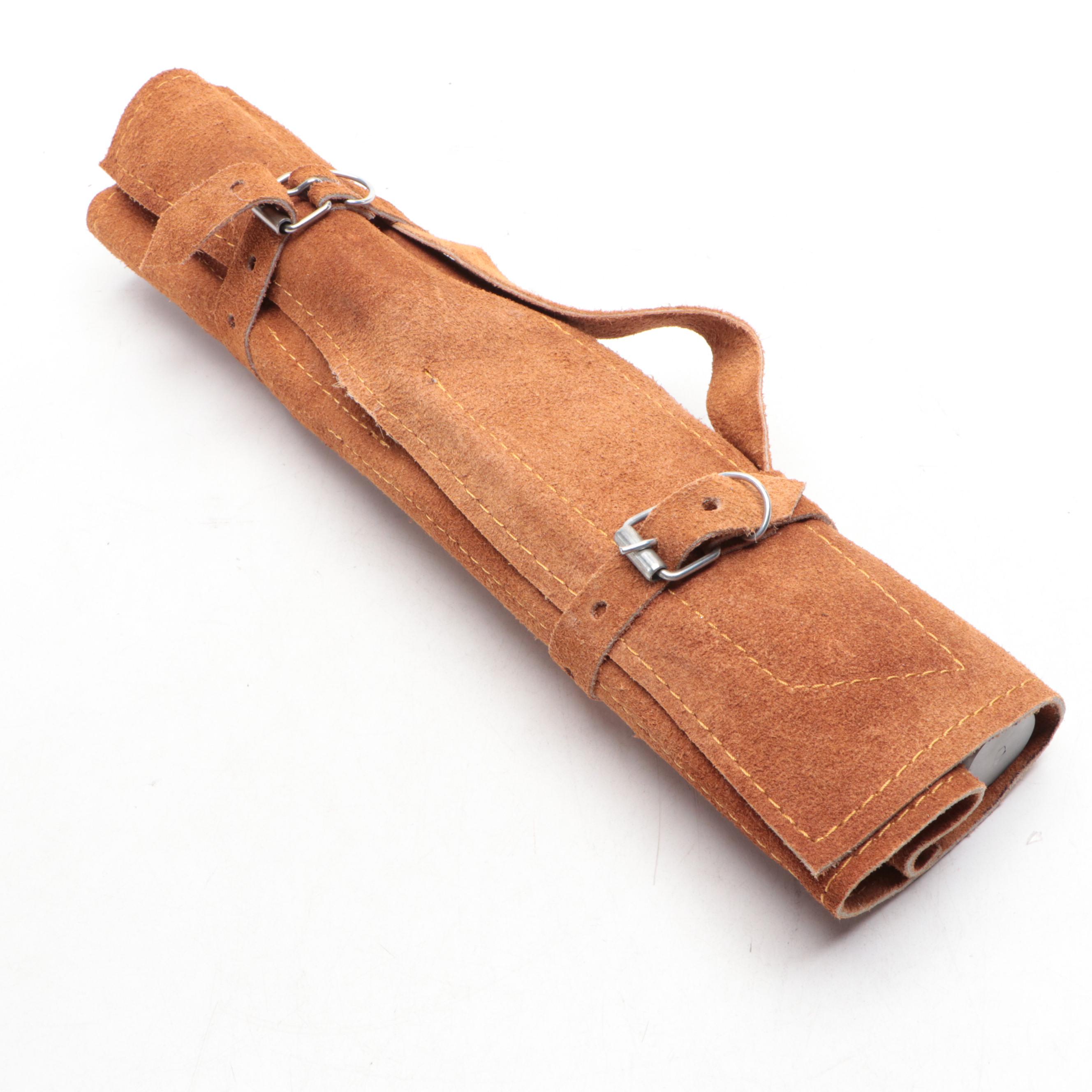 Damascus Steel Chef's Knife Set with Resin and Wood Handles