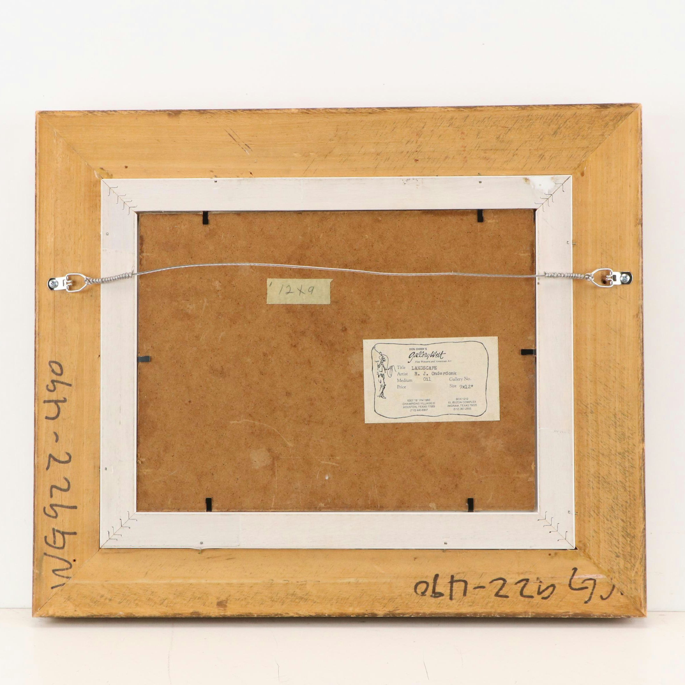 Robert Jenkins Onderdonk Bucolic Landscape Oil Painting, Late 19th Century