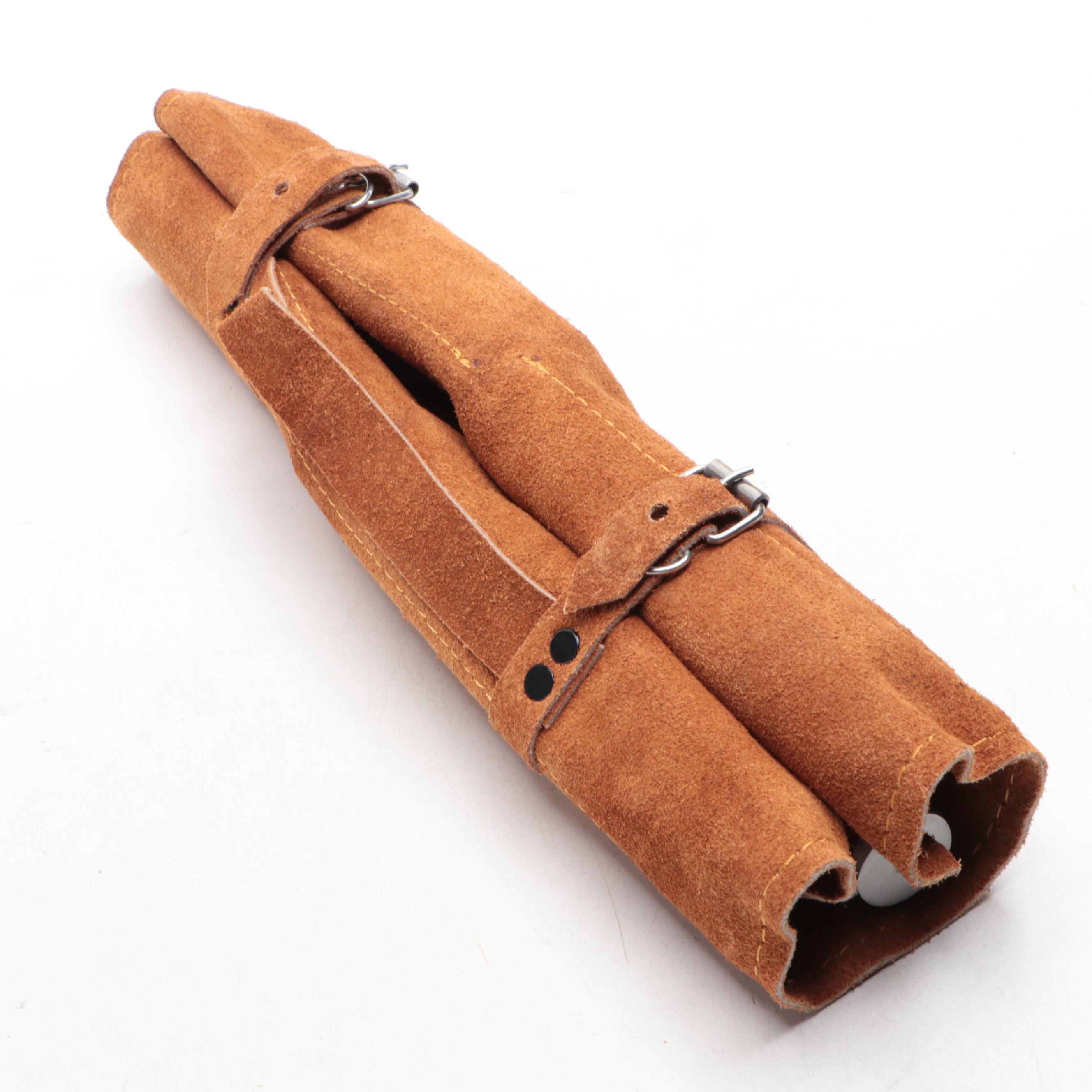 Damascus Steel Chef's Knife Set with Resin and Wood Handles