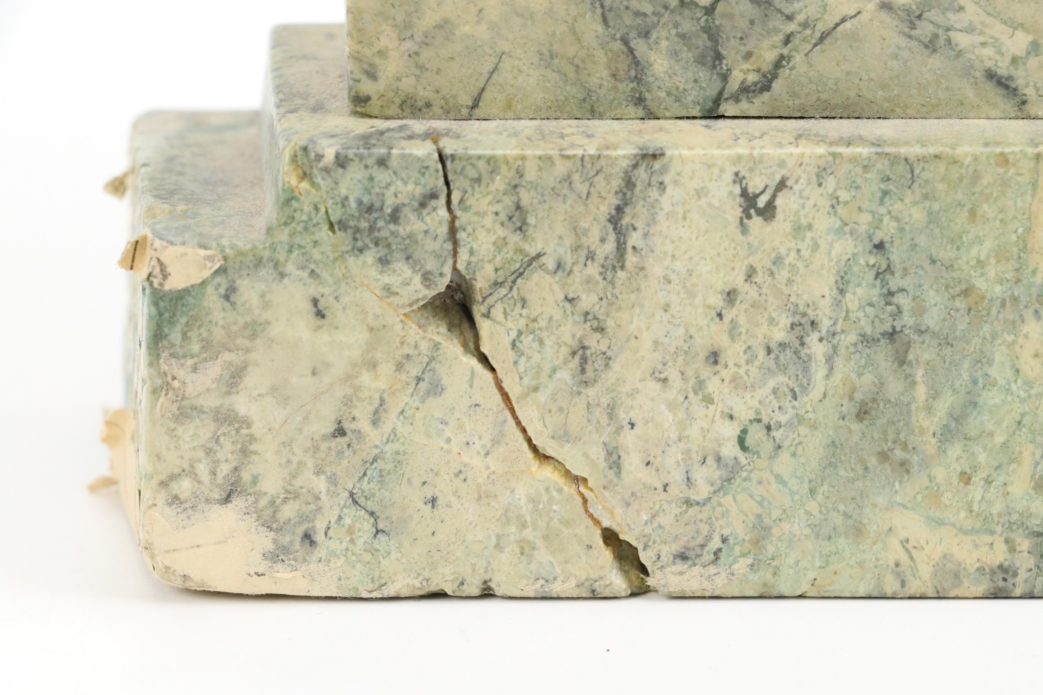 Bas-Relief Calcite Tablet of Apsara Dancers, 20th Century