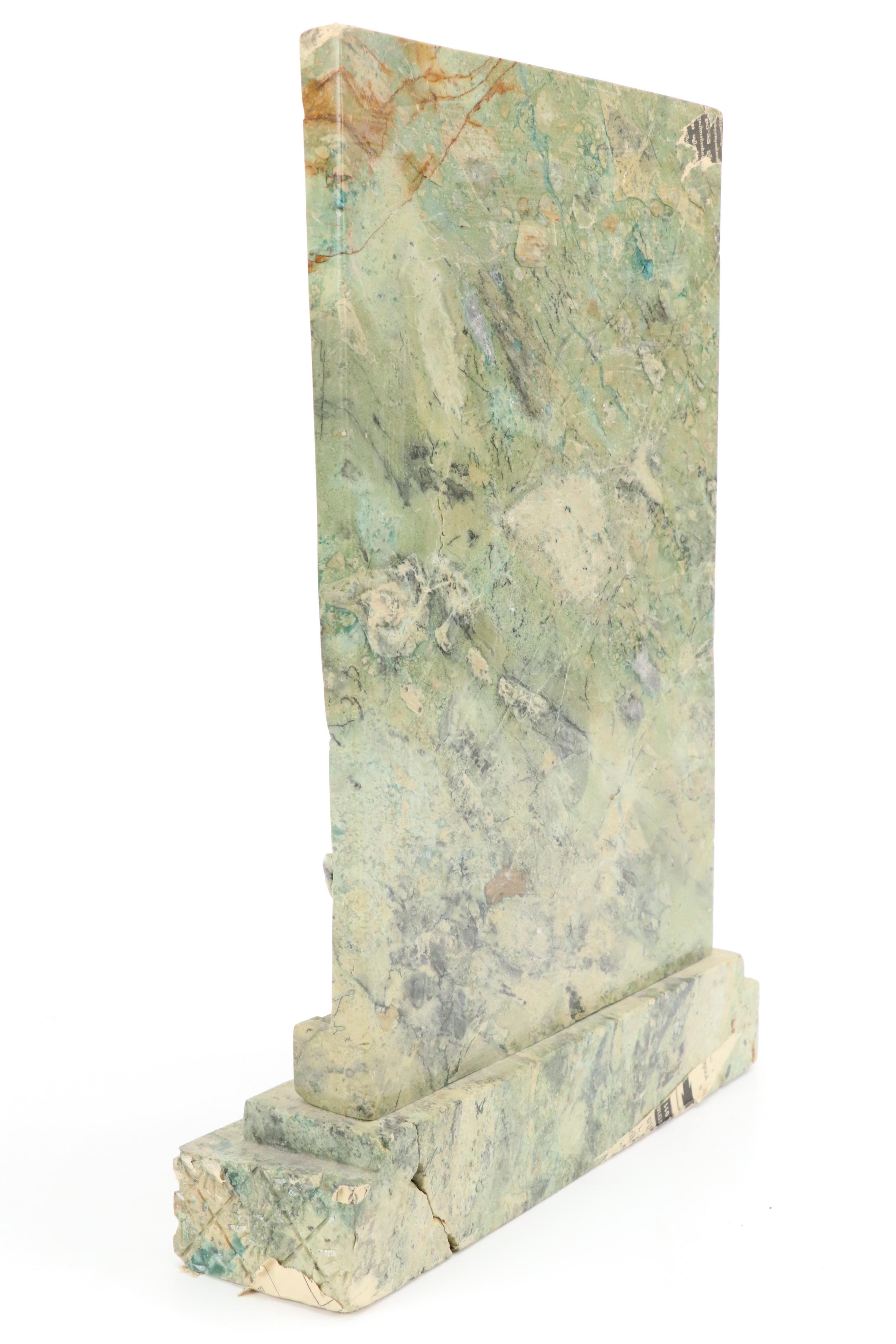 Bas-Relief Calcite Tablet of Apsara Dancers, 20th Century