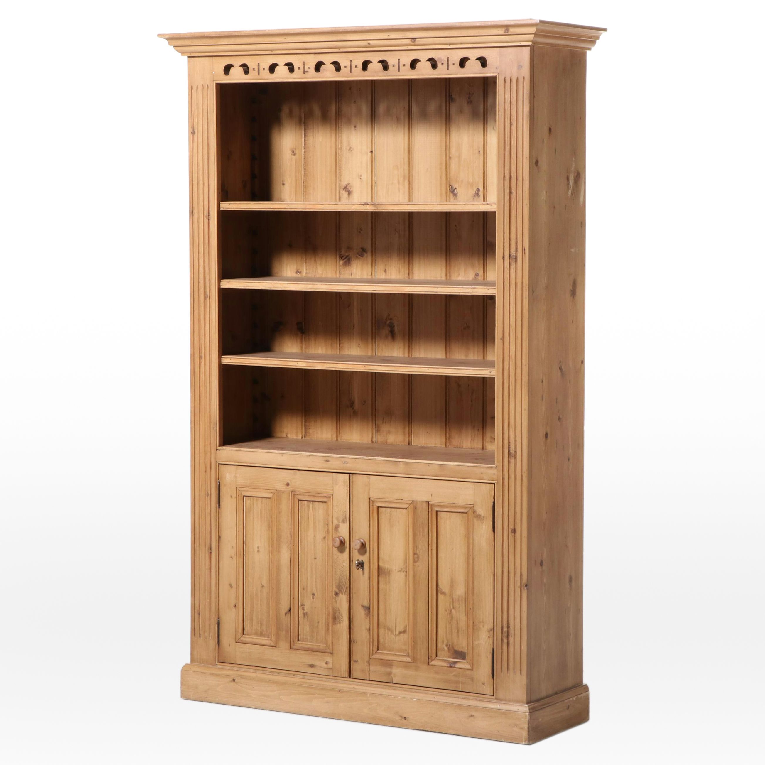 Victorian Style Pine Bookcase