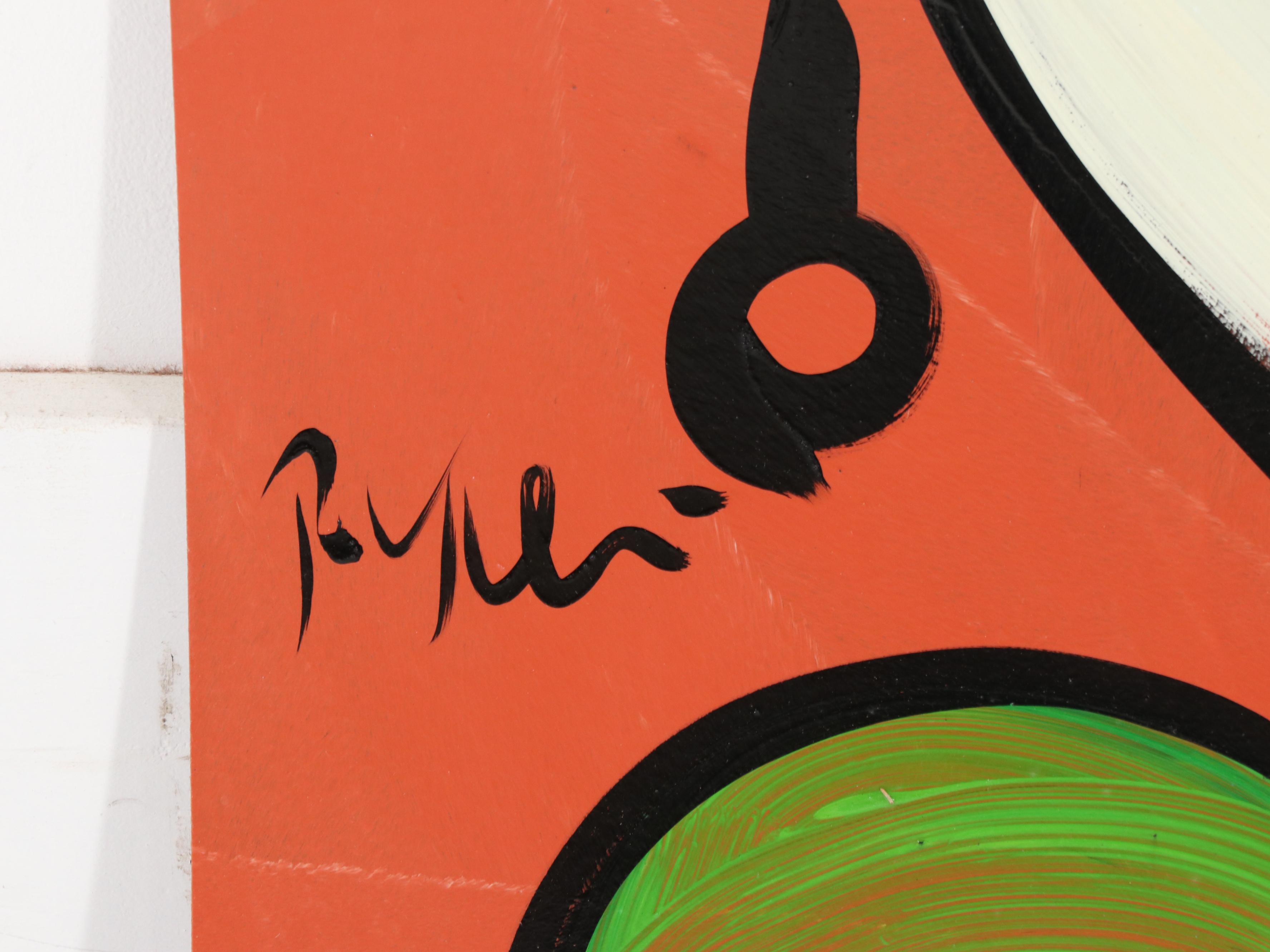 Peter Keil Abstract Portrait Acrylic Painting