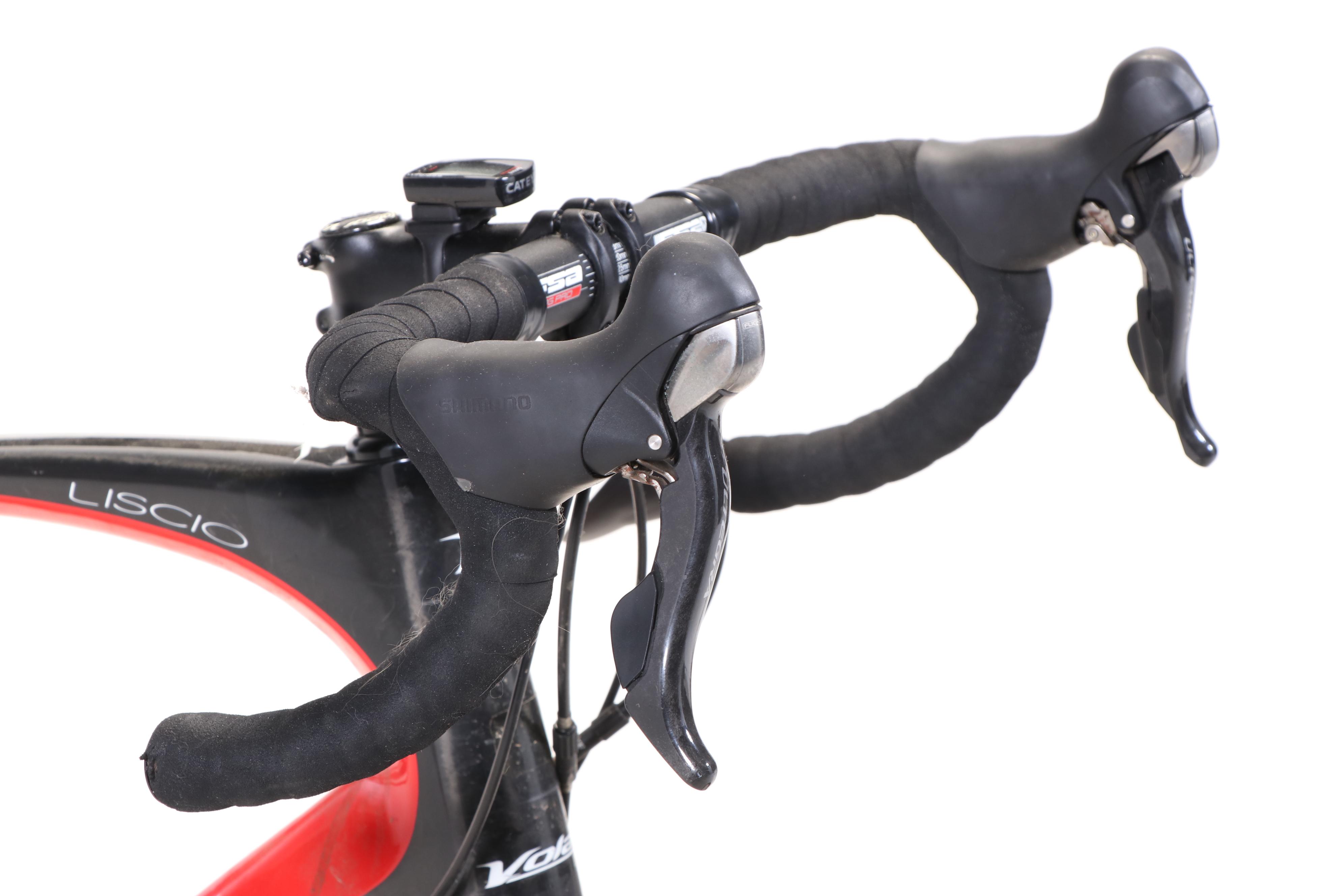 Volagi Liscio Road Bike with Disc Brakes and Cat Eye Strada Wireless Head Unit