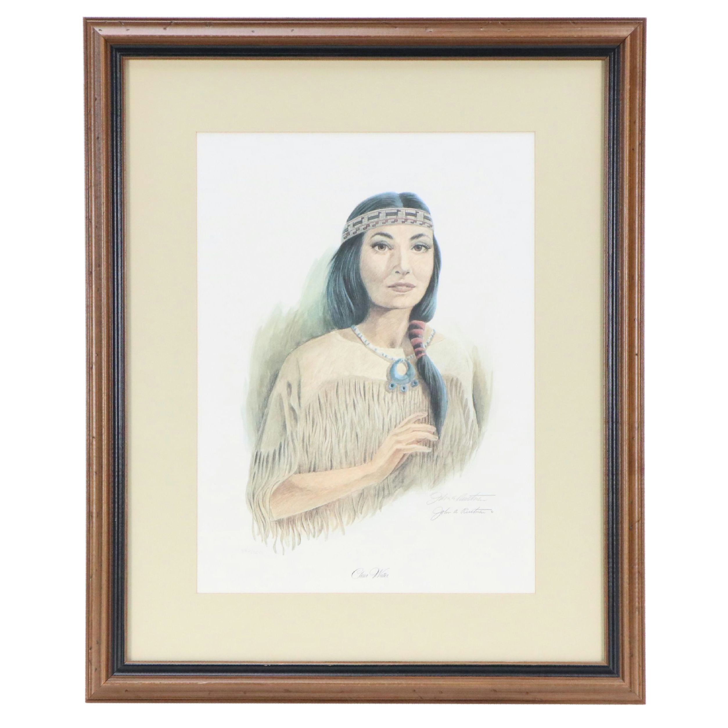 John A. Ruthven Offset Lithograph "Clear Water