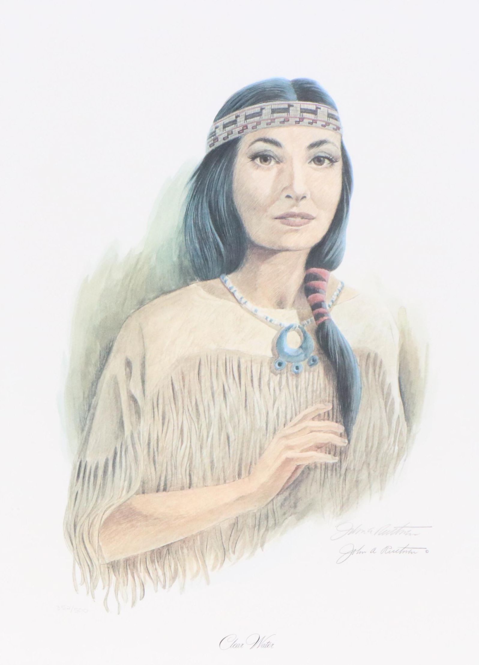 John A. Ruthven Offset Lithograph "Clear Water