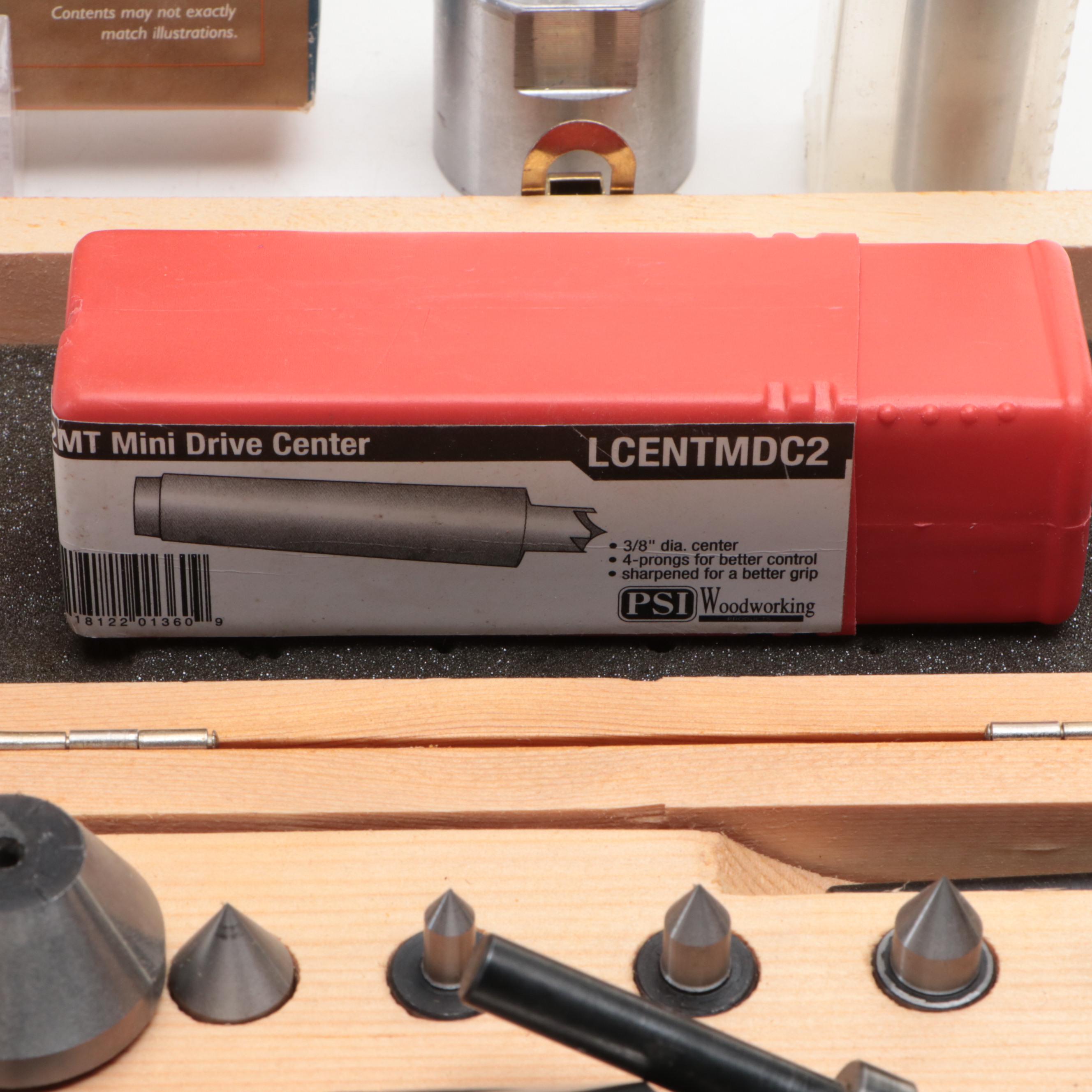 Woodworking Tools Including Rockler Radius Gauge Set with Woodcraft Sanding Drum