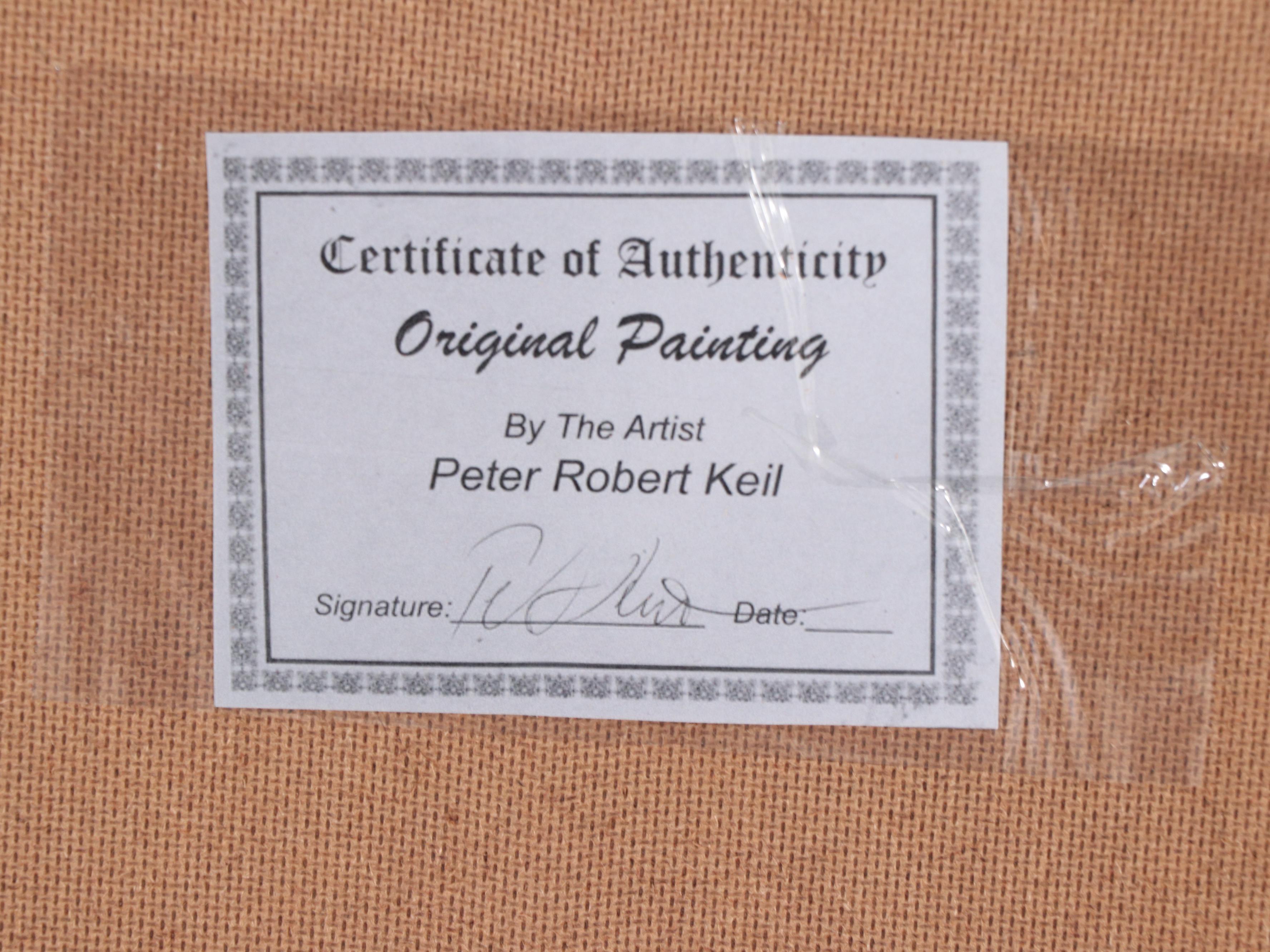 Peter Keil Abstract Portrait Acrylic Painting