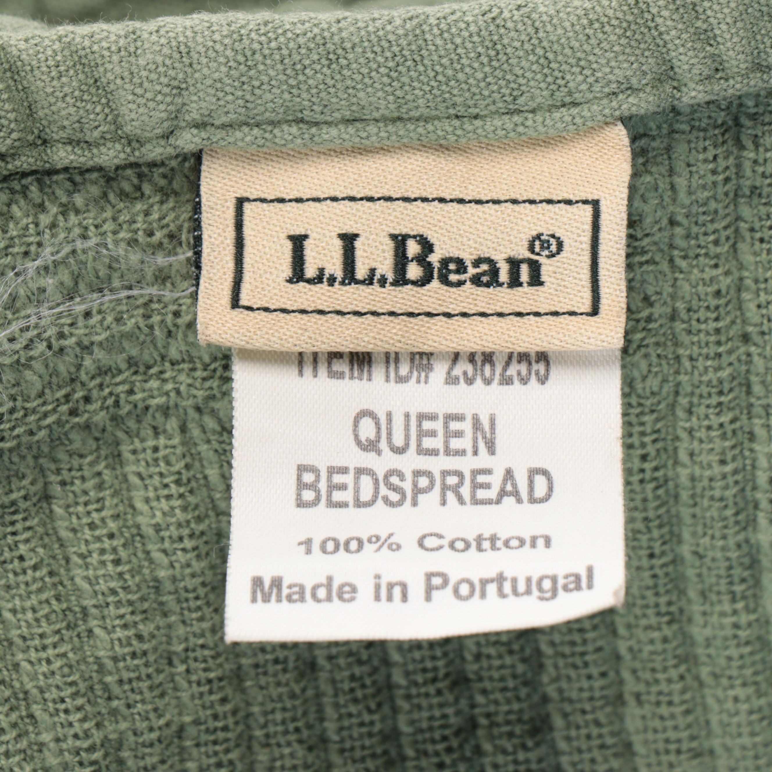 L.L.Bean Queen Size Cotton Bedspread, and More Twin Size Bedding