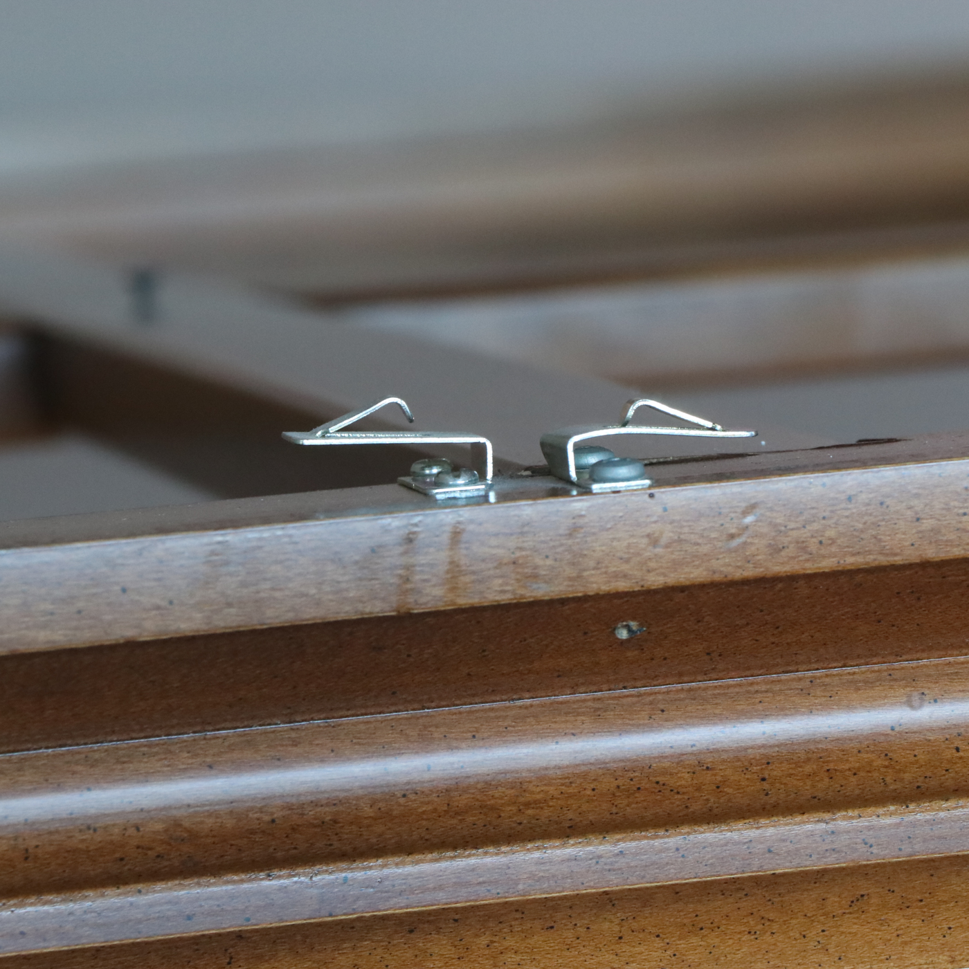 Carved Wood Barley Twist King Size Canopy Bed