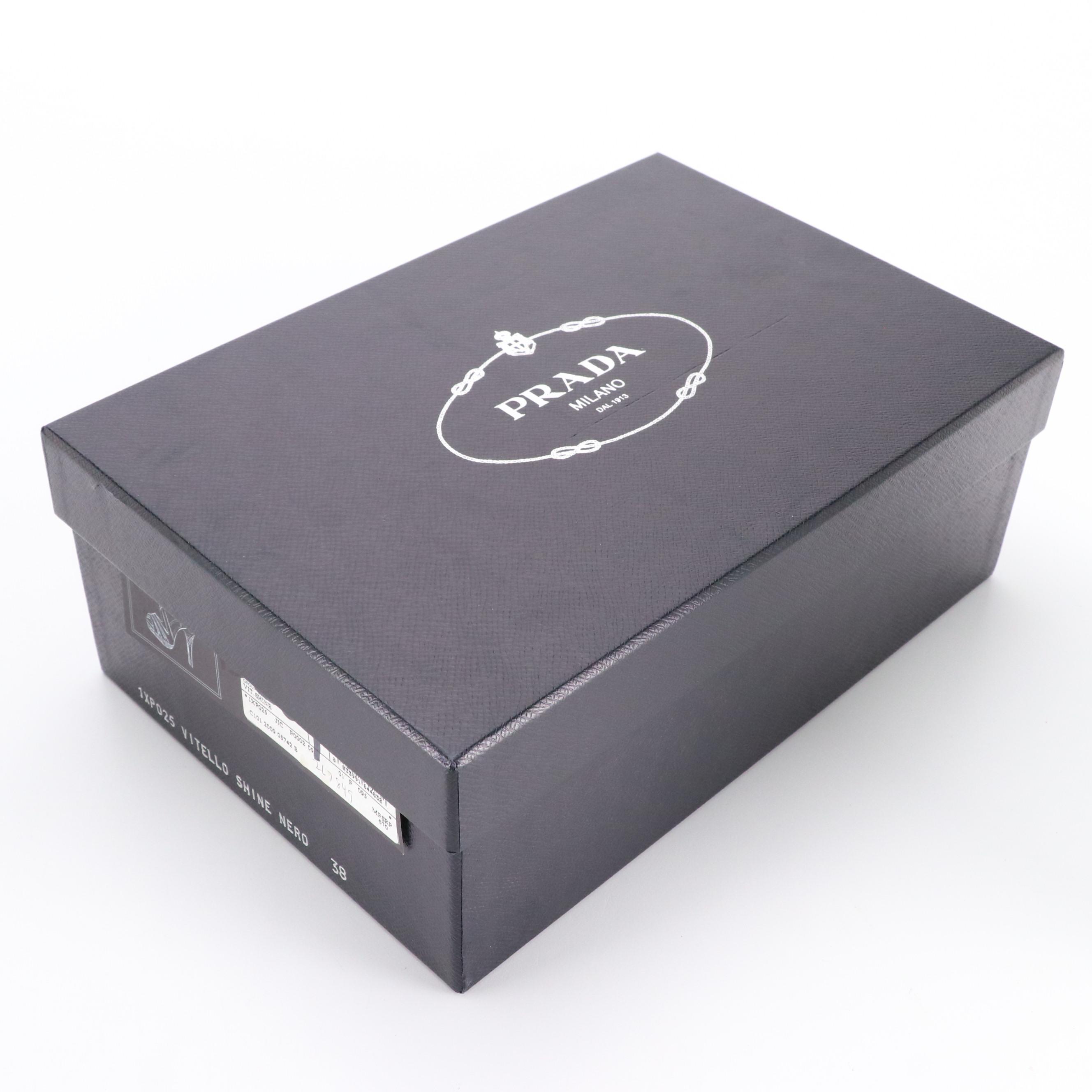 Prada Platform Sandals in Brown Suede with Box