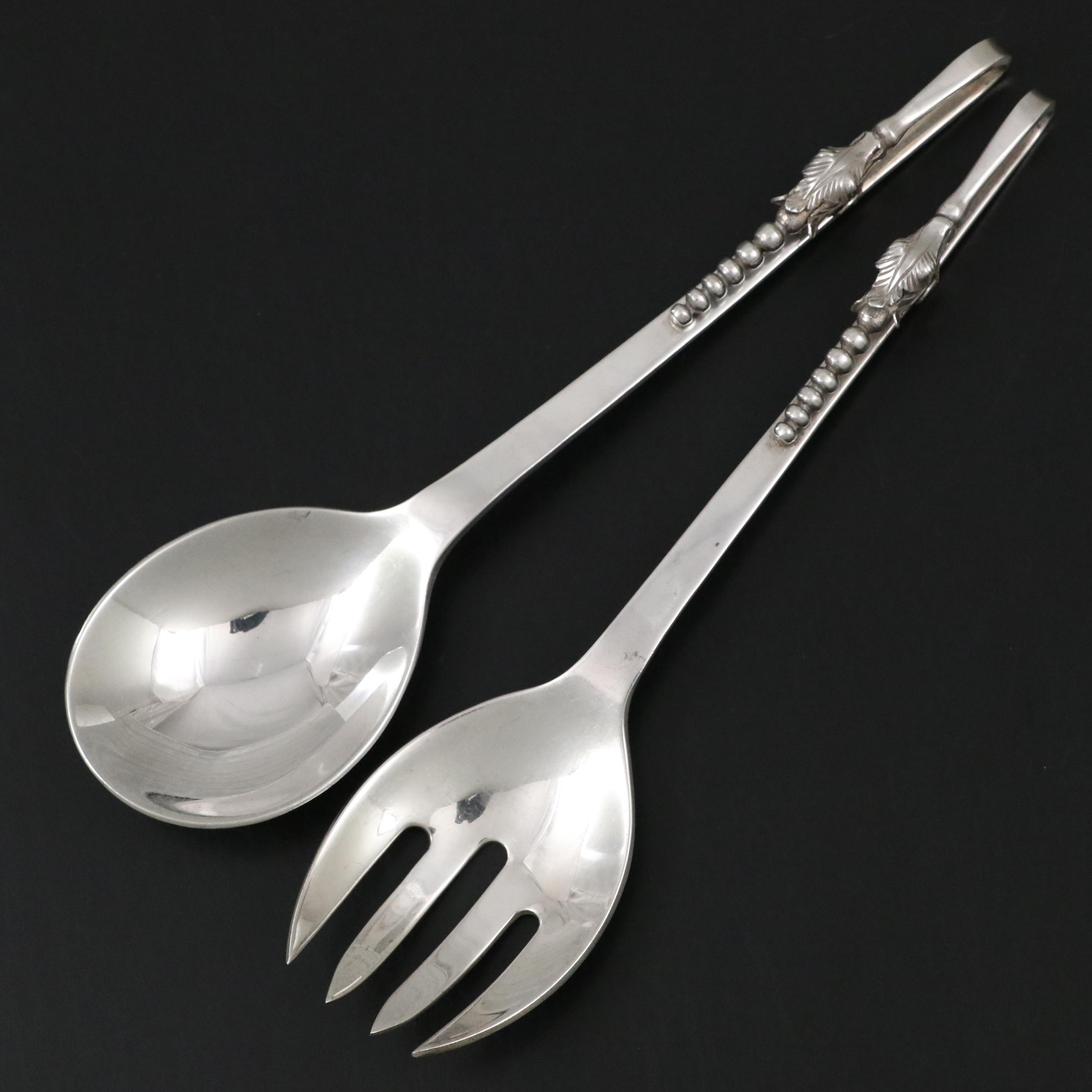 Sanborns Mexican Sterling Silver Danish Modern Servers