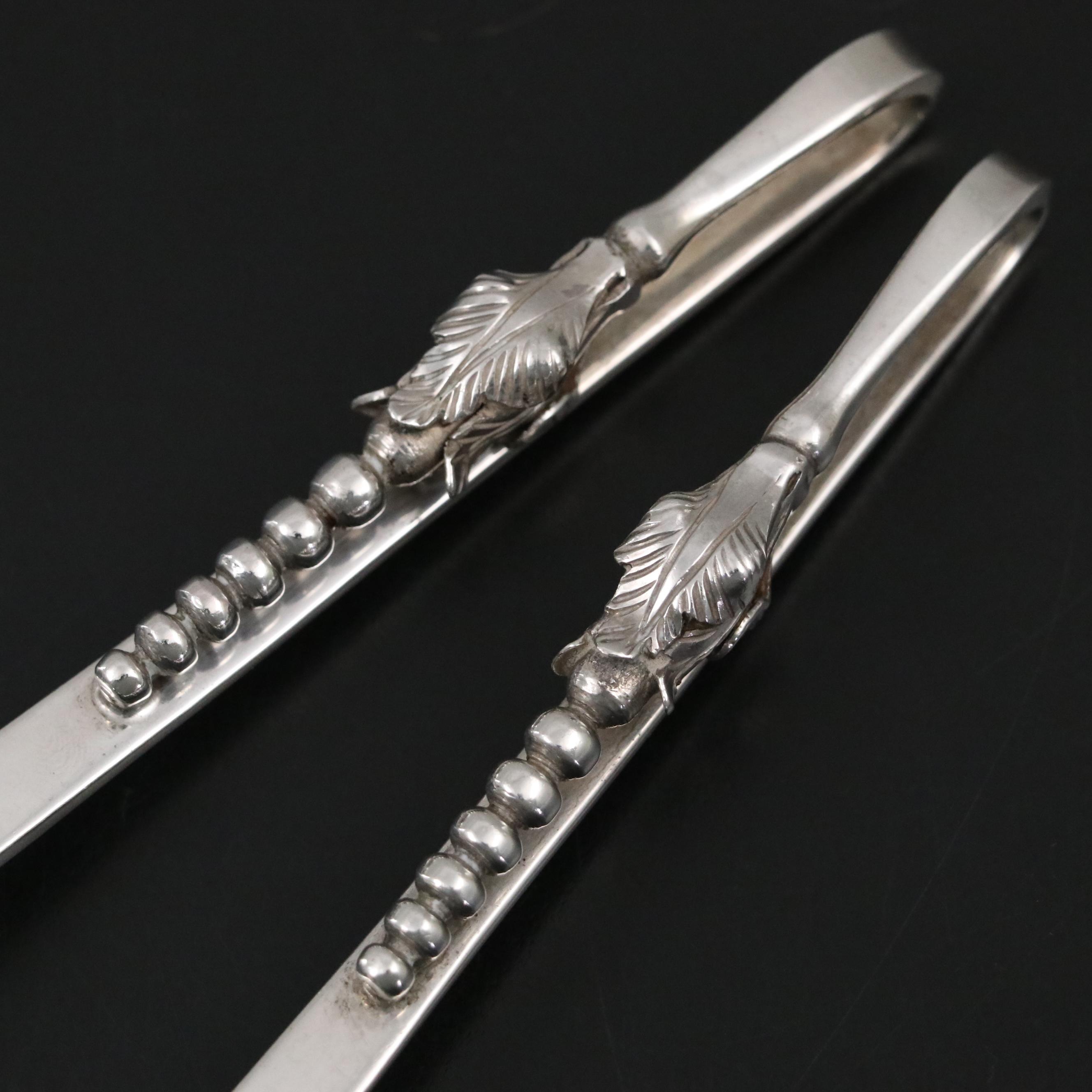 Sanborns Mexican Sterling Silver Danish Modern Servers