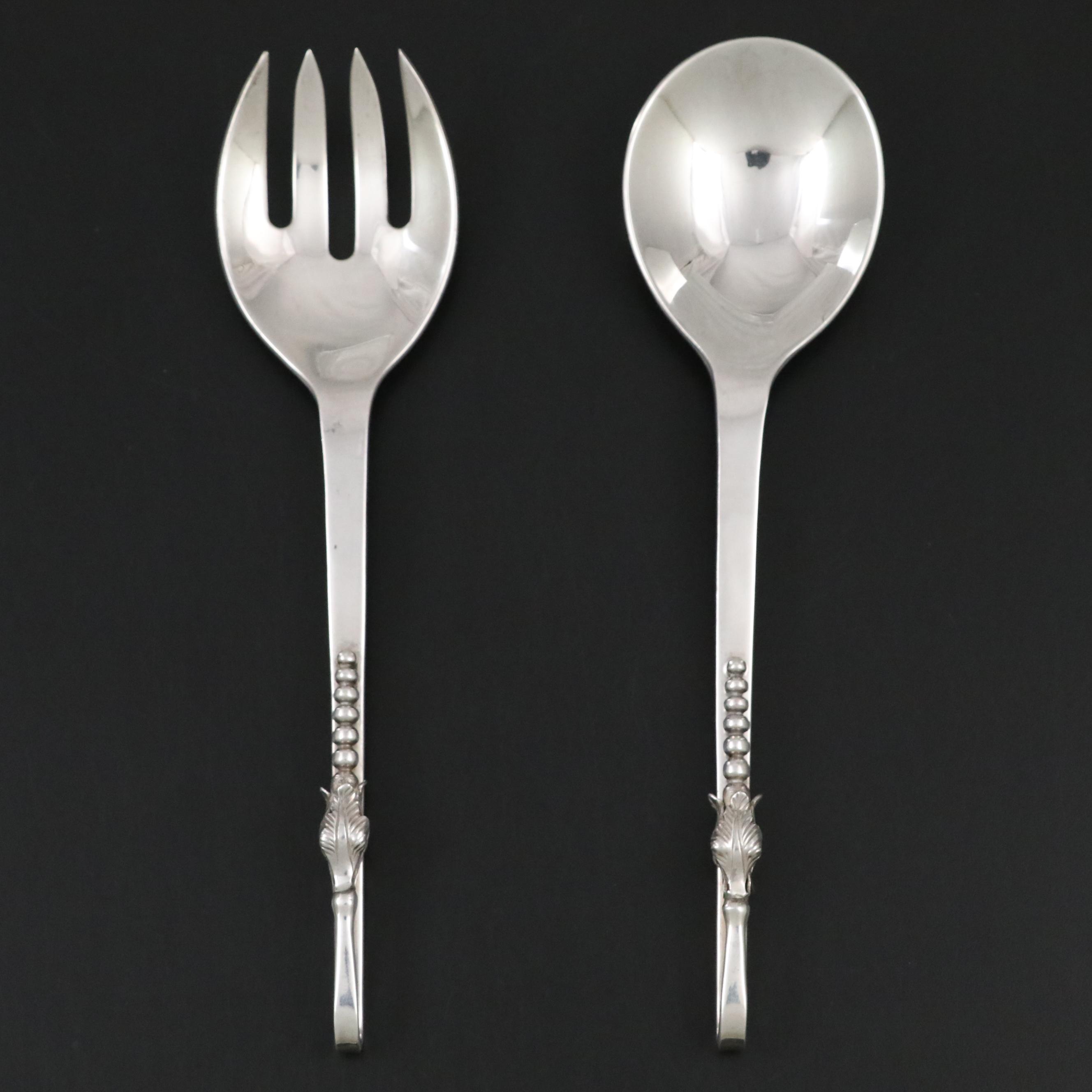 Sanborns Mexican Sterling Silver Danish Modern Servers