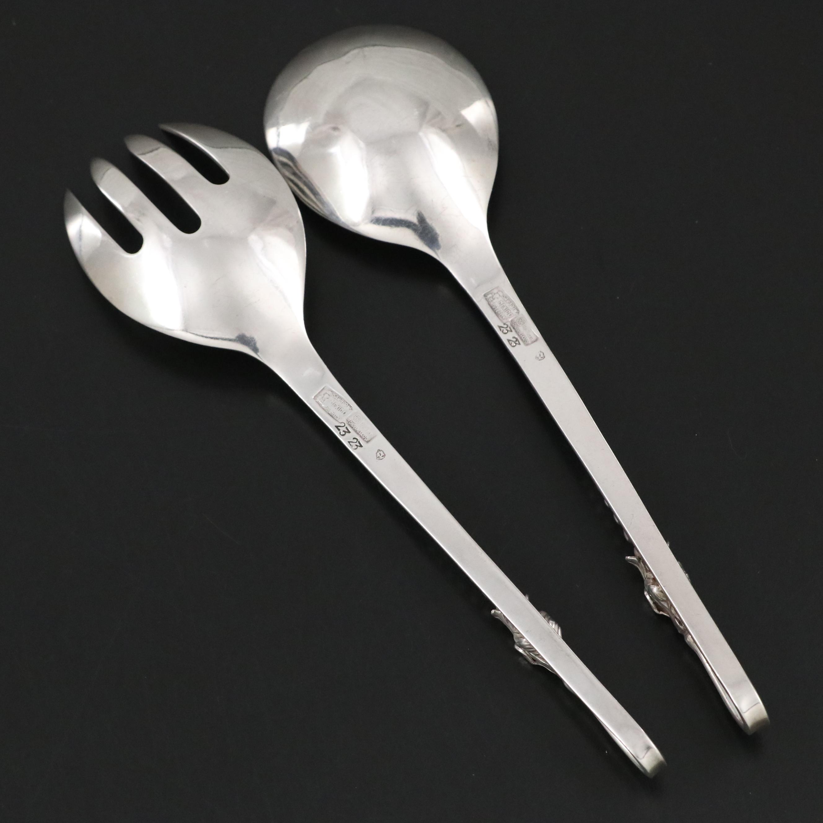 Sanborns Mexican Sterling Silver Danish Modern Servers