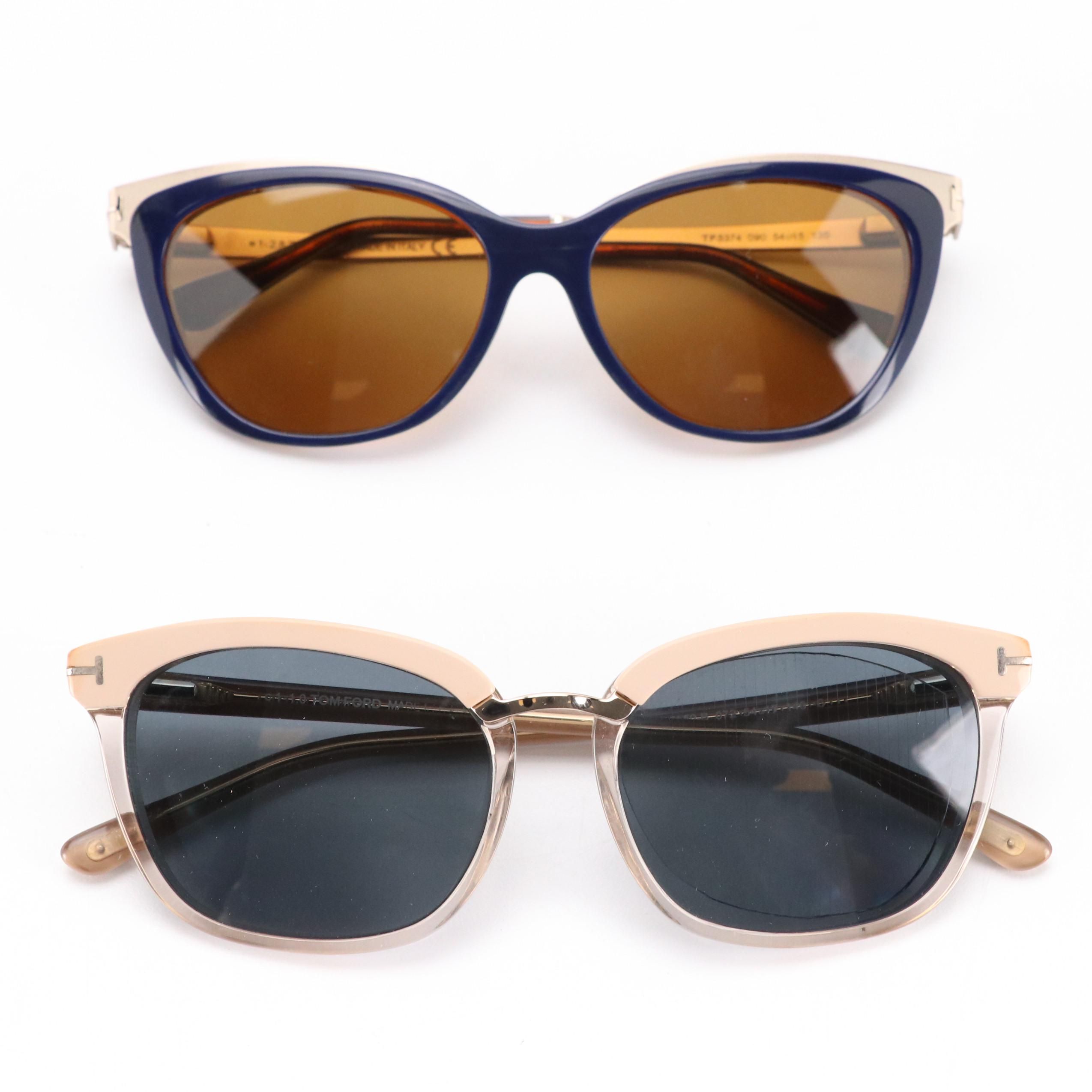 Tom Ford TF 5550-B 072 and TF5374 090 Prescription Sunglasses in Cases