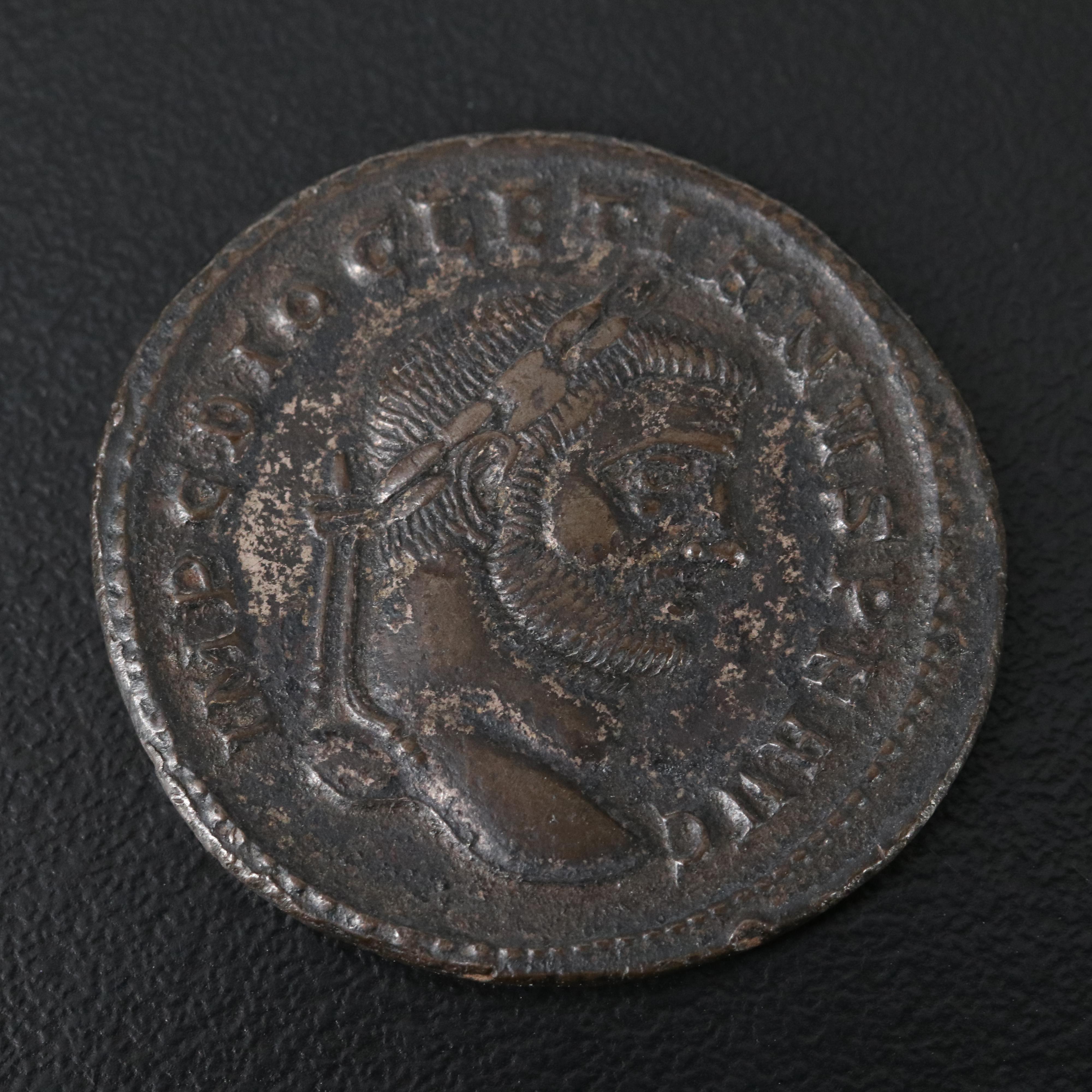 Ancient Roman Imperial Æ Follis Coin of Diocletian, ca. 284 A.D.