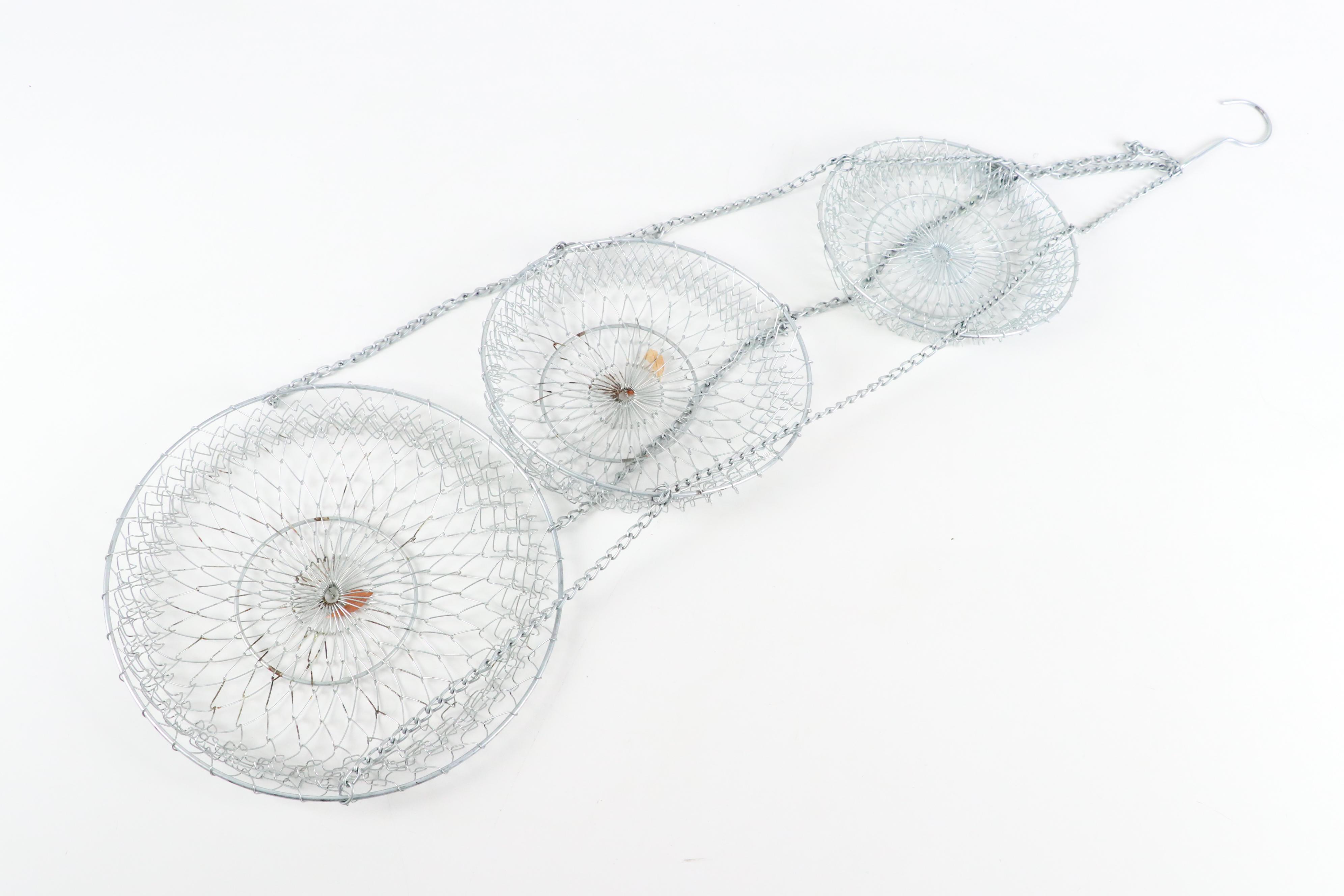 Frost Cutlery and Normark Knives with Tiered Hanging Fruit Basket